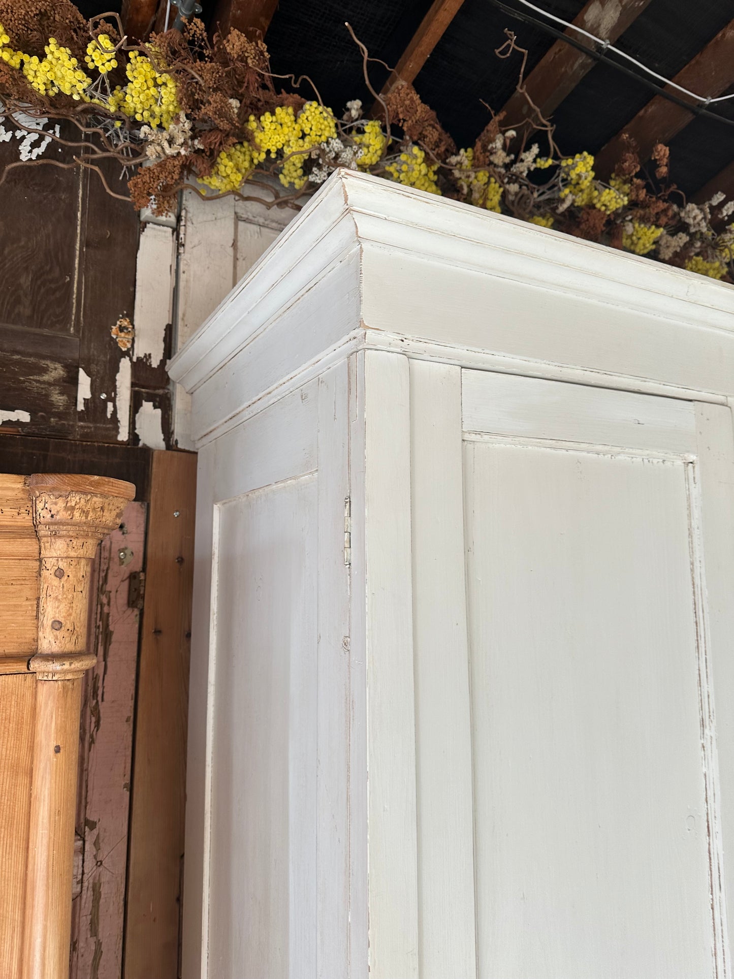 Rustic vintage triple knock down wardrobe