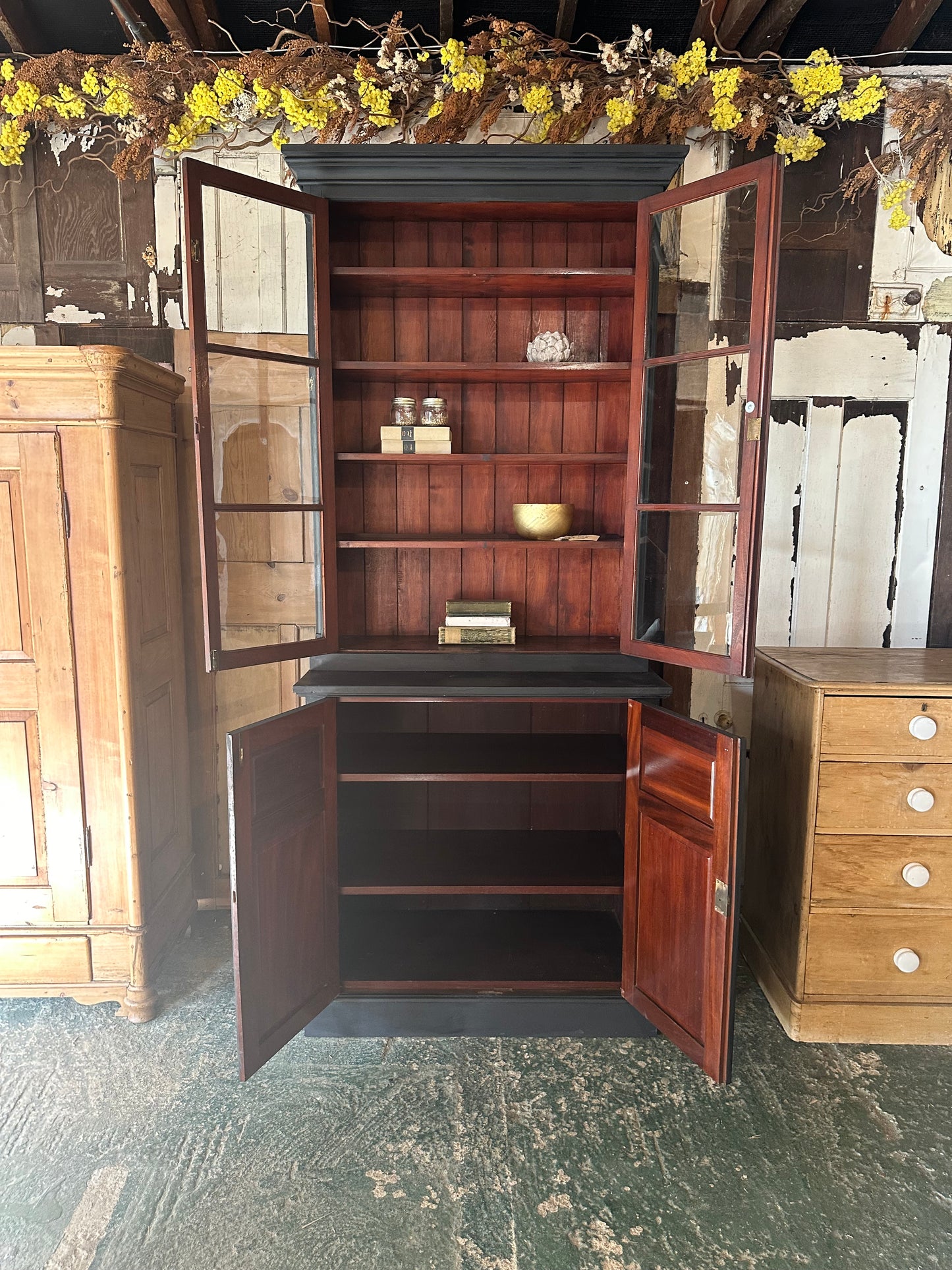 Rustic vintage dresser