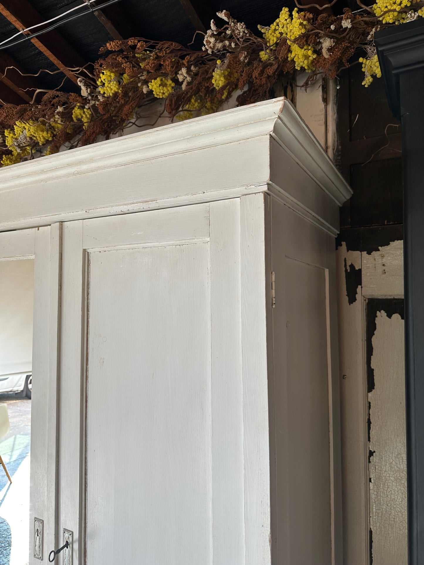 Rustic vintage triple knock down wardrobe