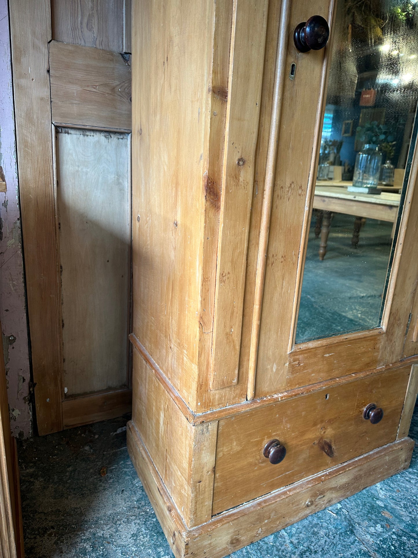 Rustic vintage wardrobe