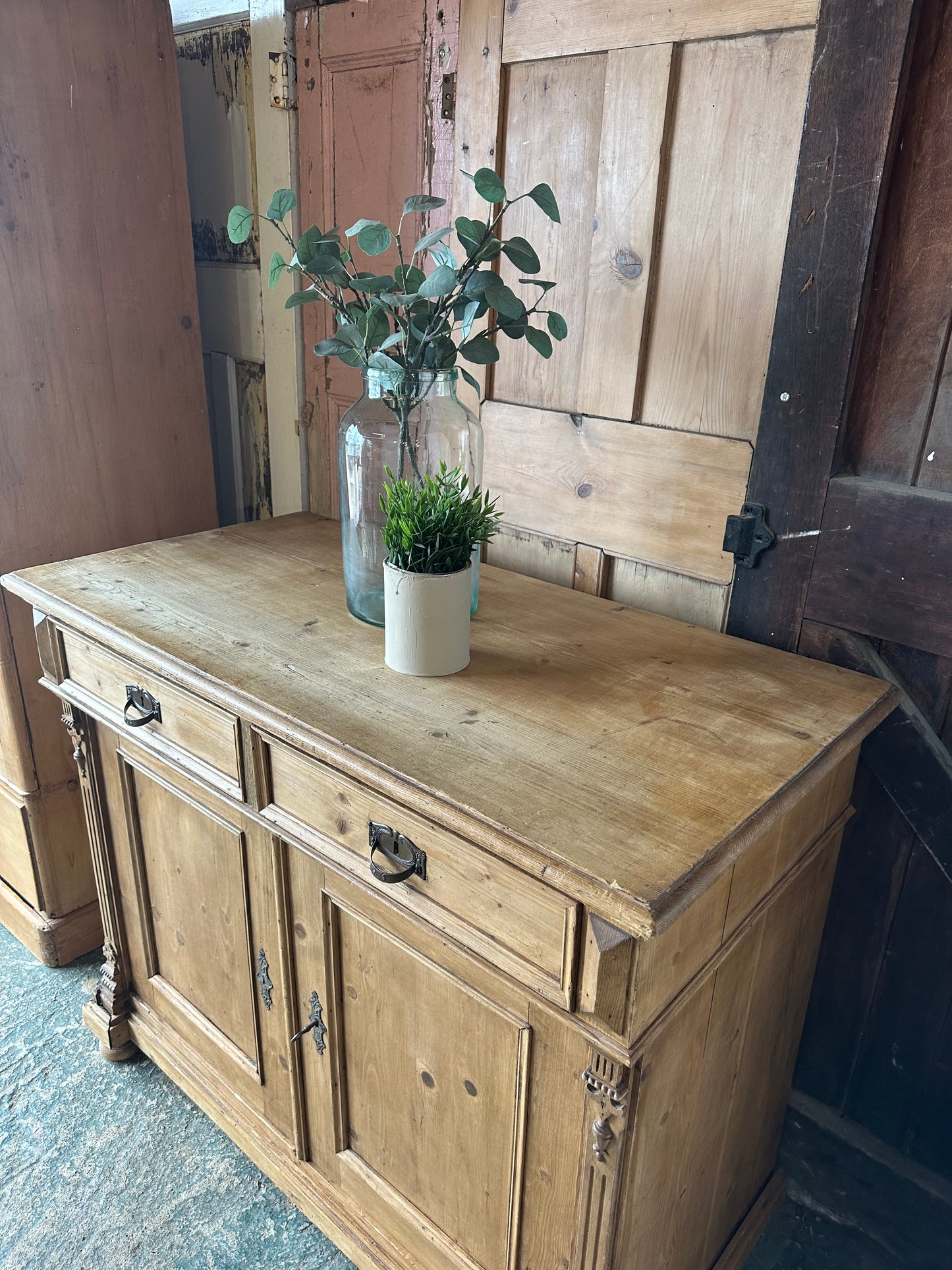 Rustic vintage sideboard