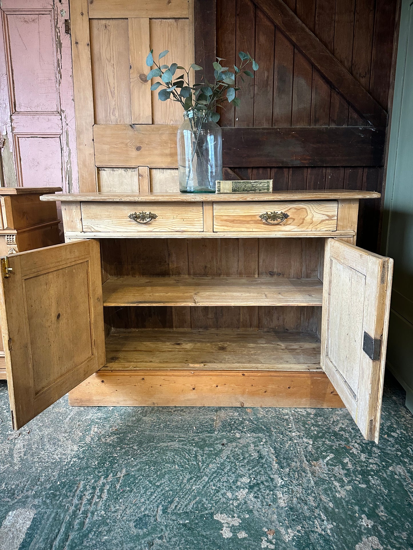 Rustic vintage sideboard