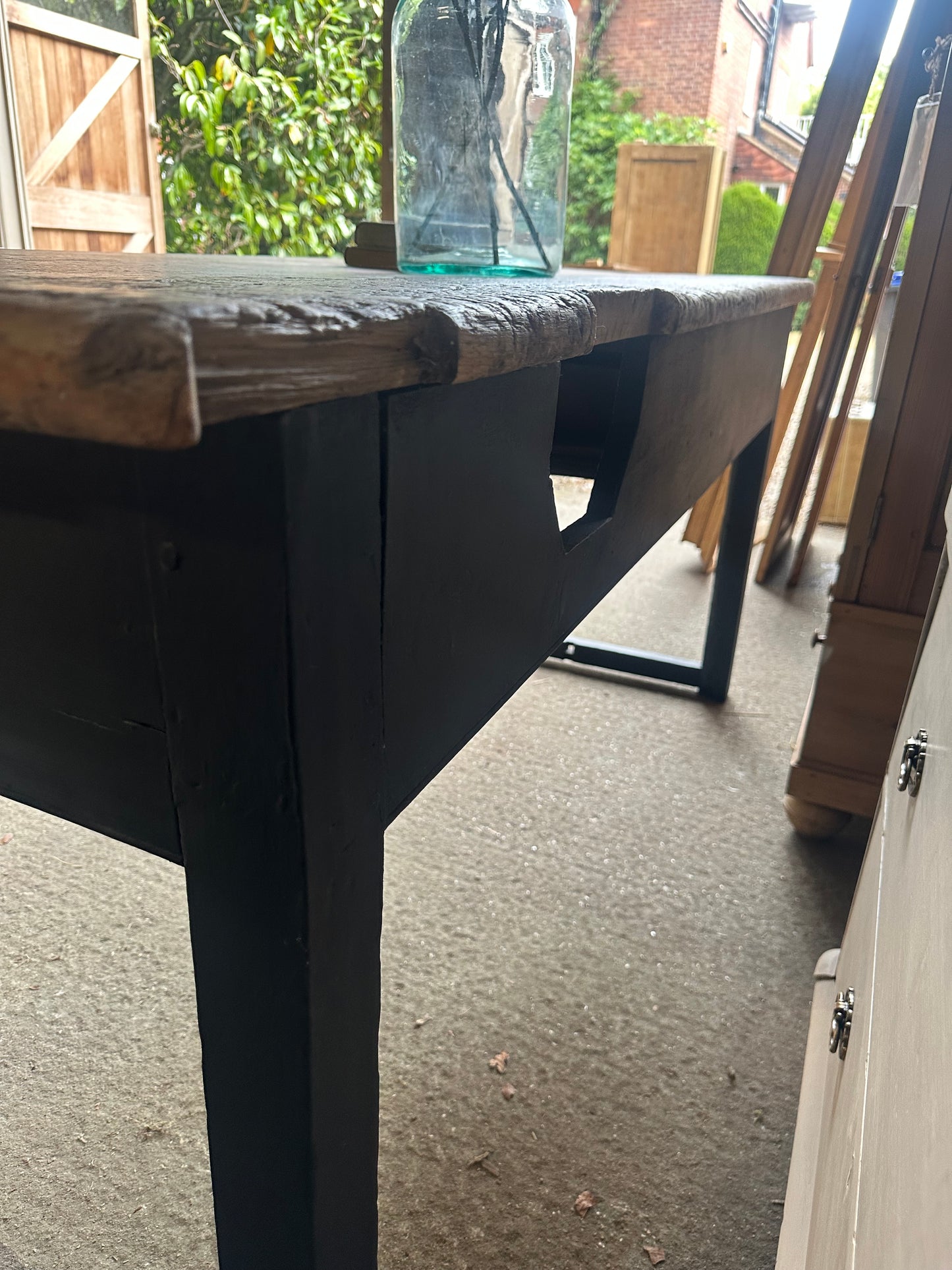 Vintage workbench / console table / kitchen island