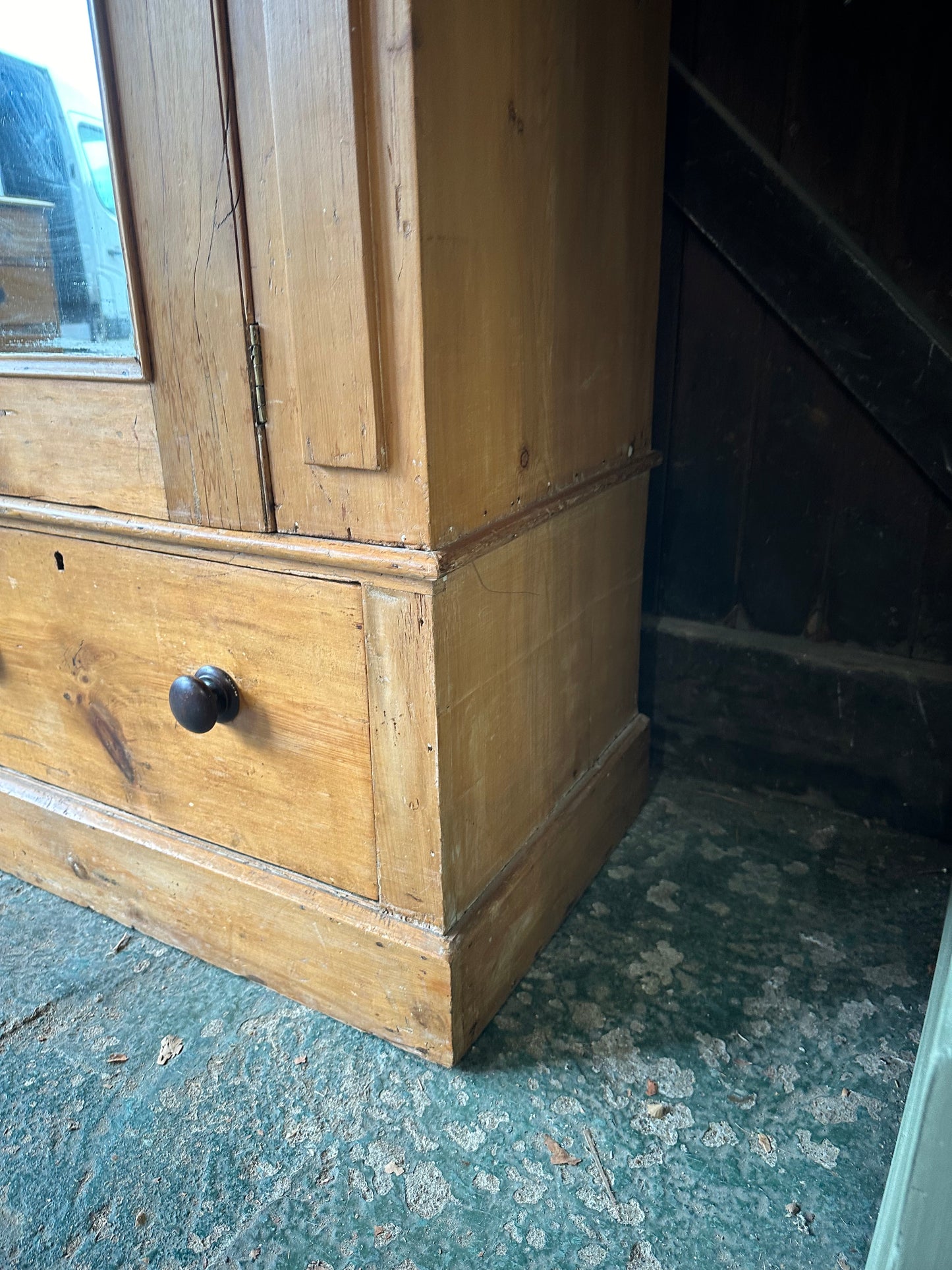 Rustic vintage wardrobe