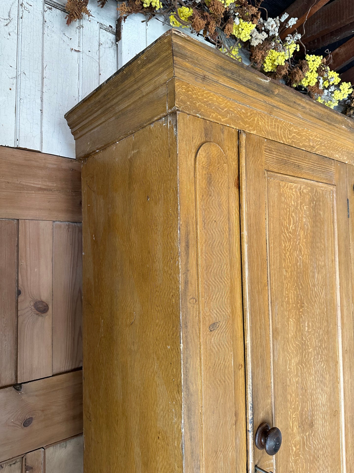 Rustic vintage wardrobe