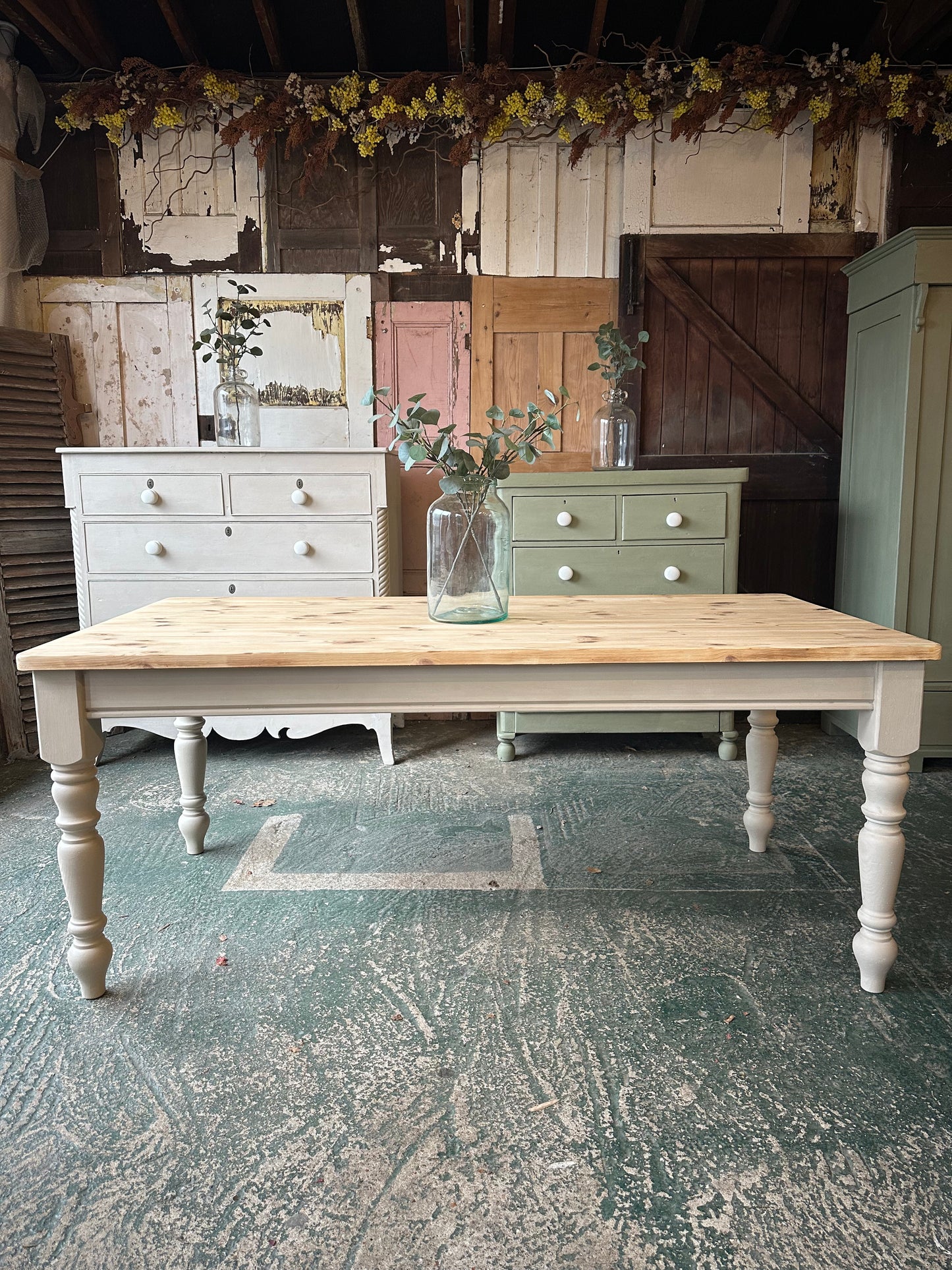 Farmhouse table 8 seater