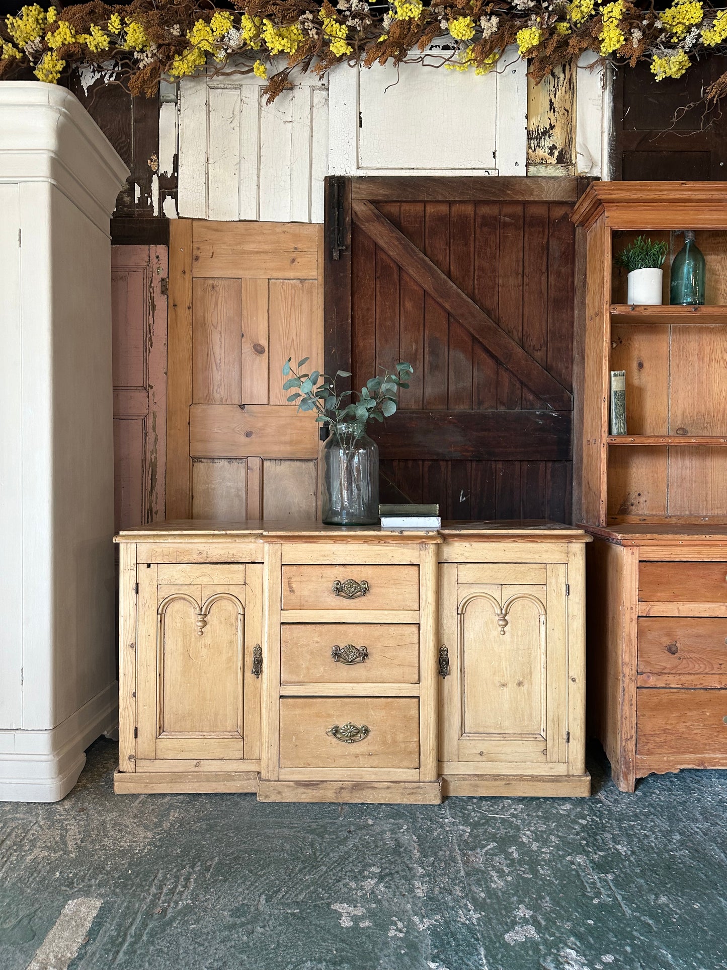 Rustic vintage sideboard