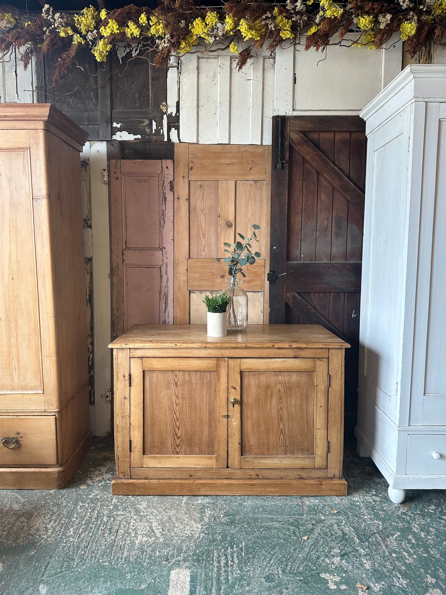Rustic vintage sideboard