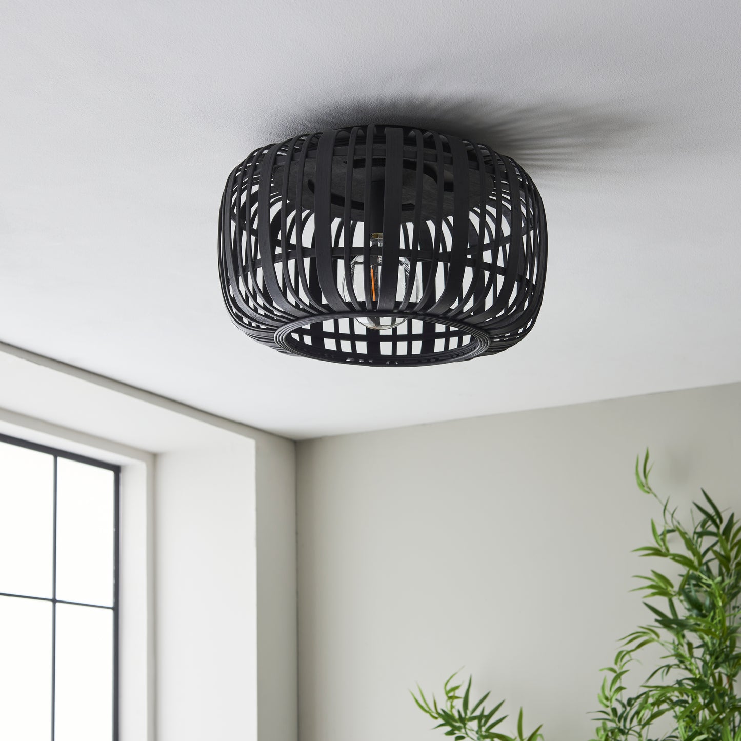 Mathias Ceiling Light Dark Bamboo