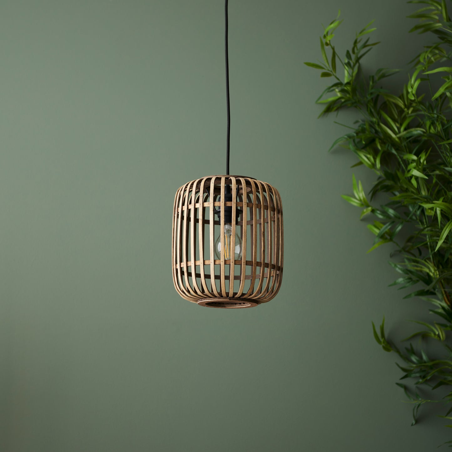 Mathias 1 Pendant Light Natural Bamboo