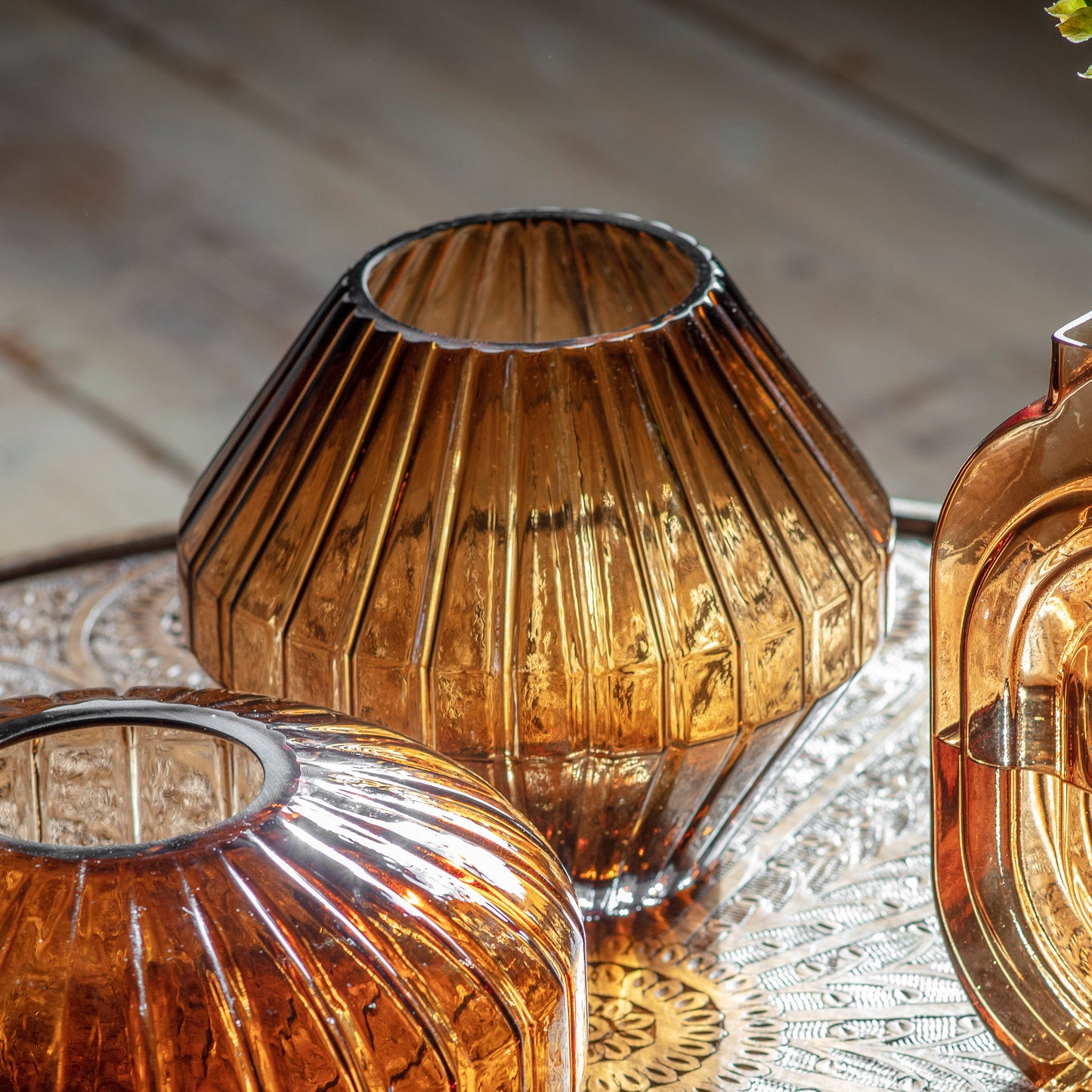 Tyrri Tapered Vase Brown