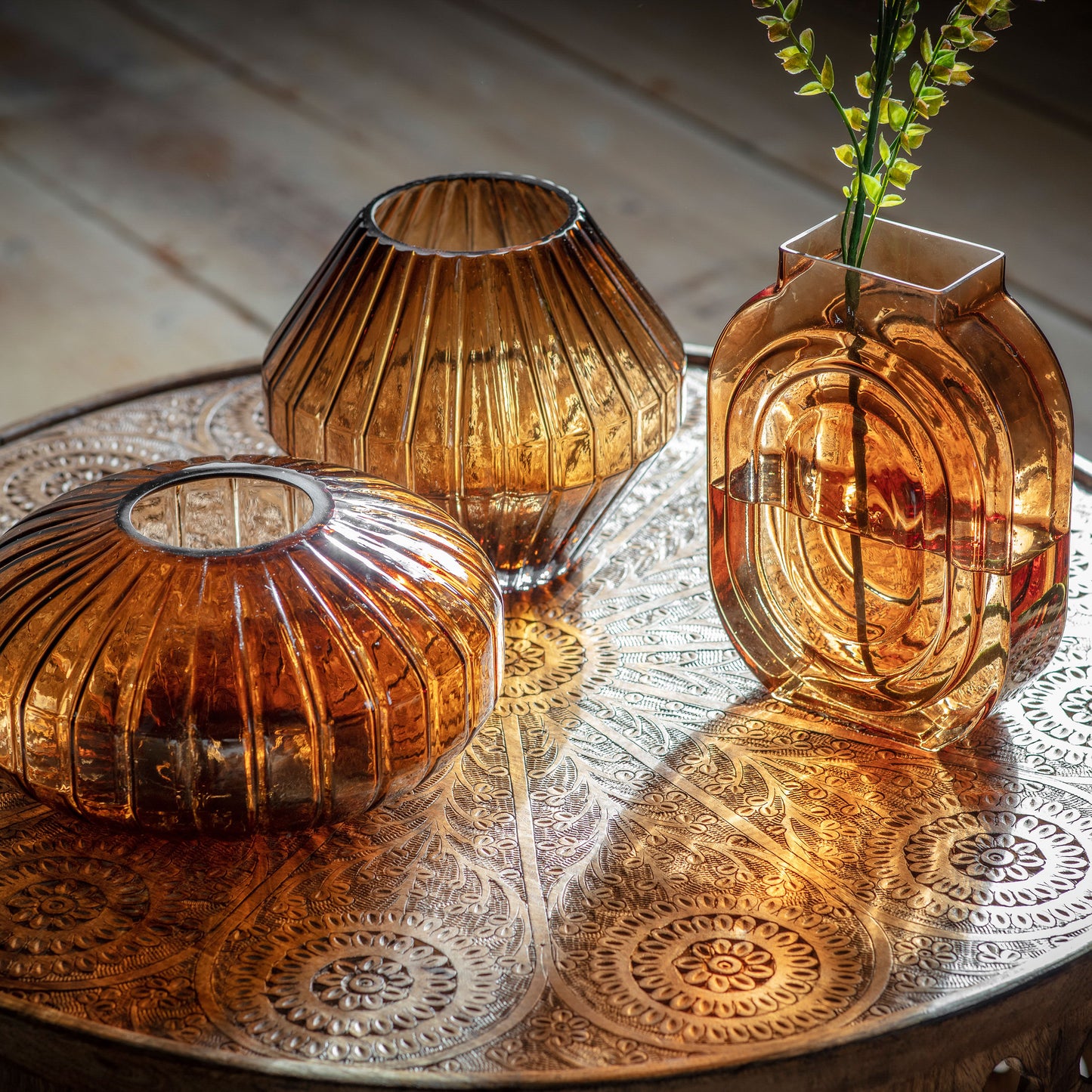 Tyrri Tapered Vase Brown