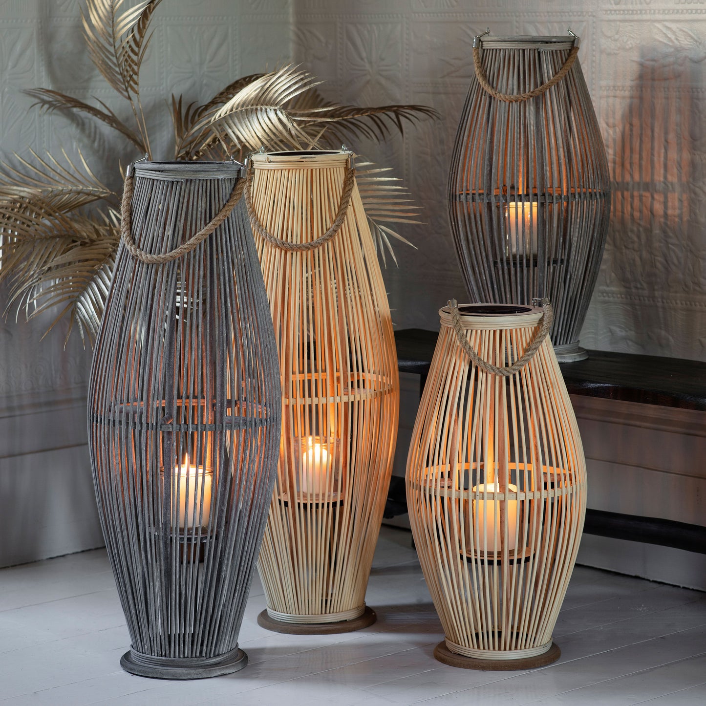 Sandal Lantern Natural Large