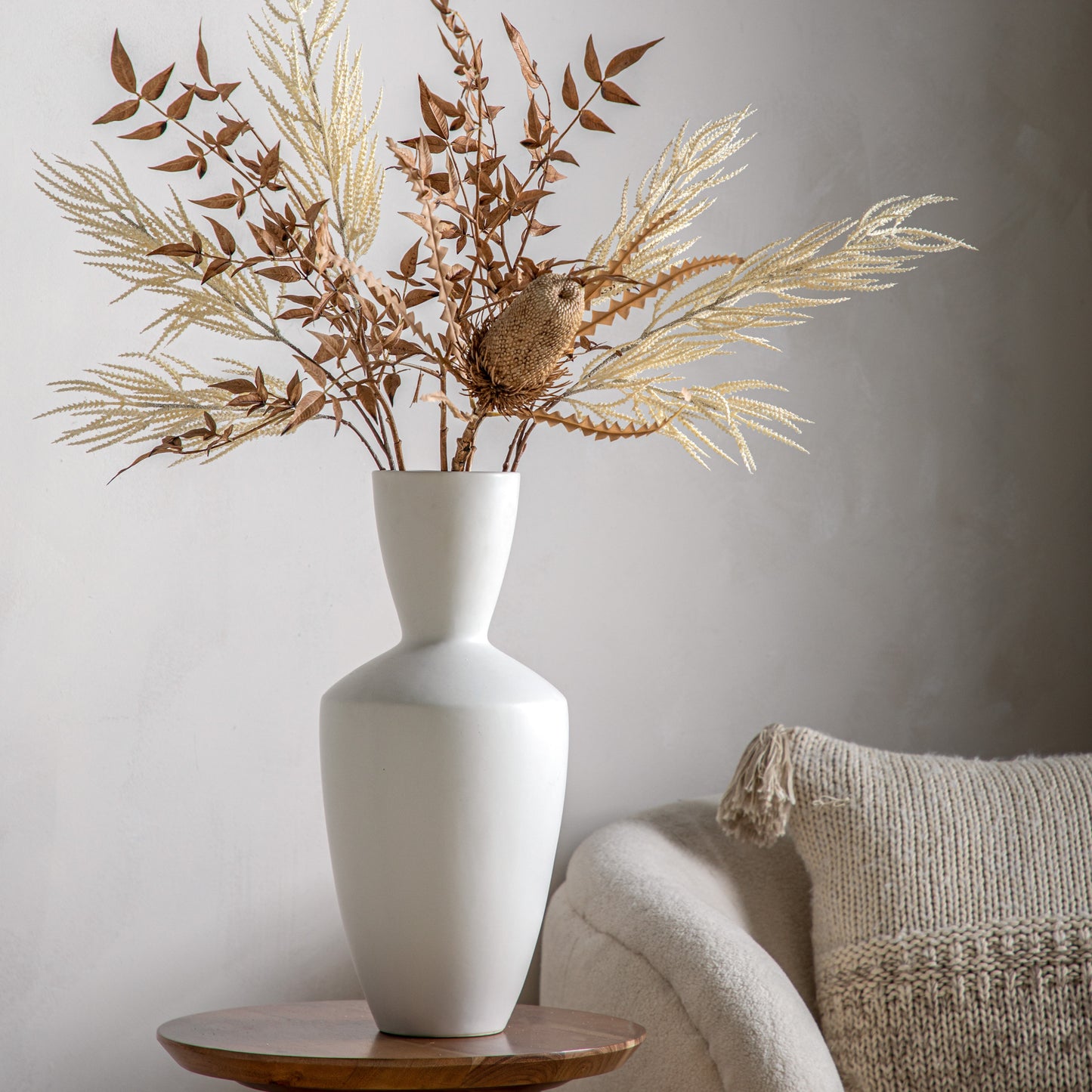 Naru Vase White