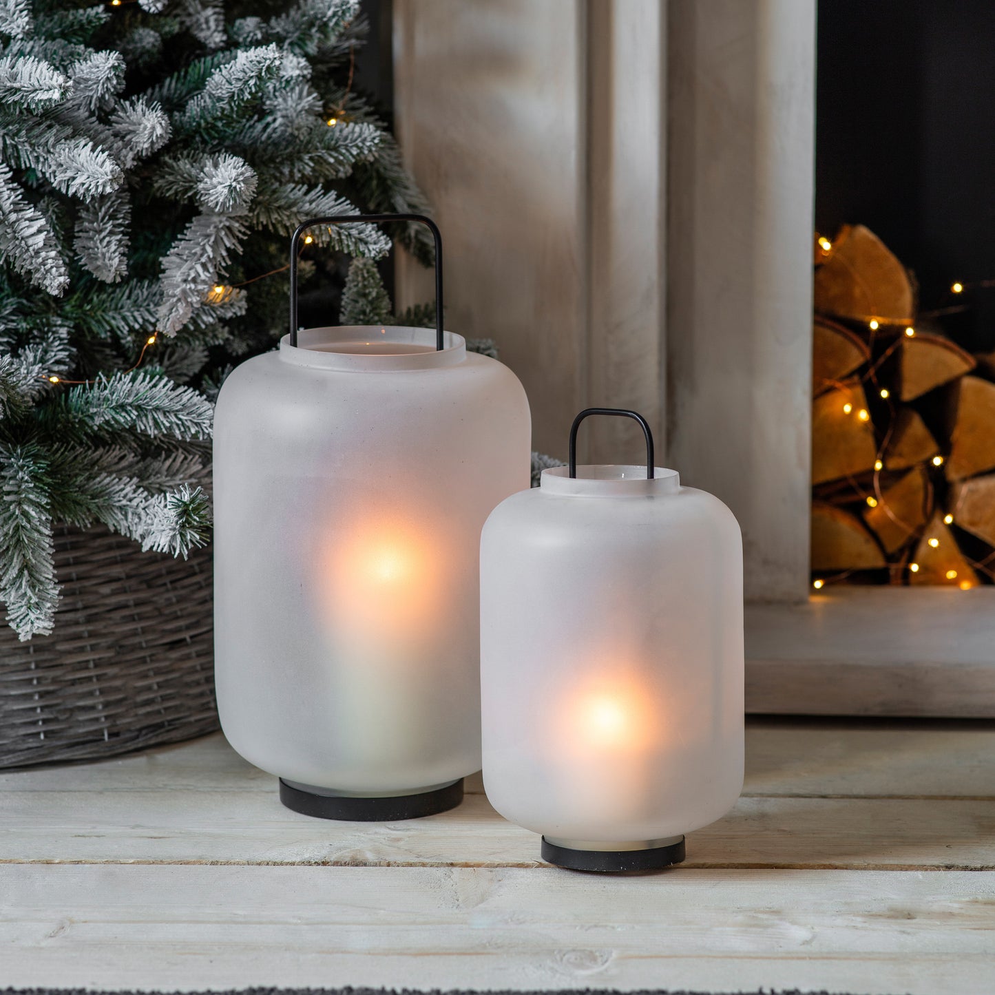 Zadar Frosted Glass Lantern Large