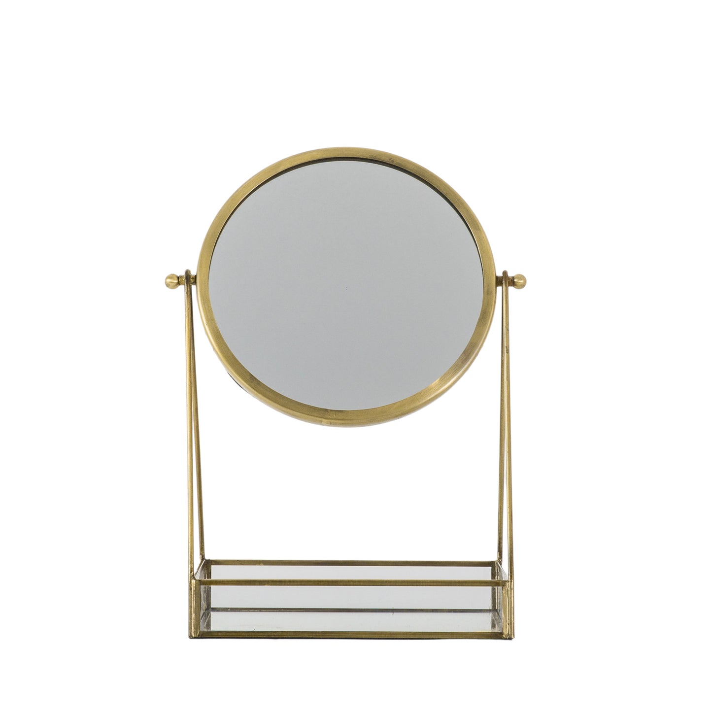 Lara Mirror Antique Brass