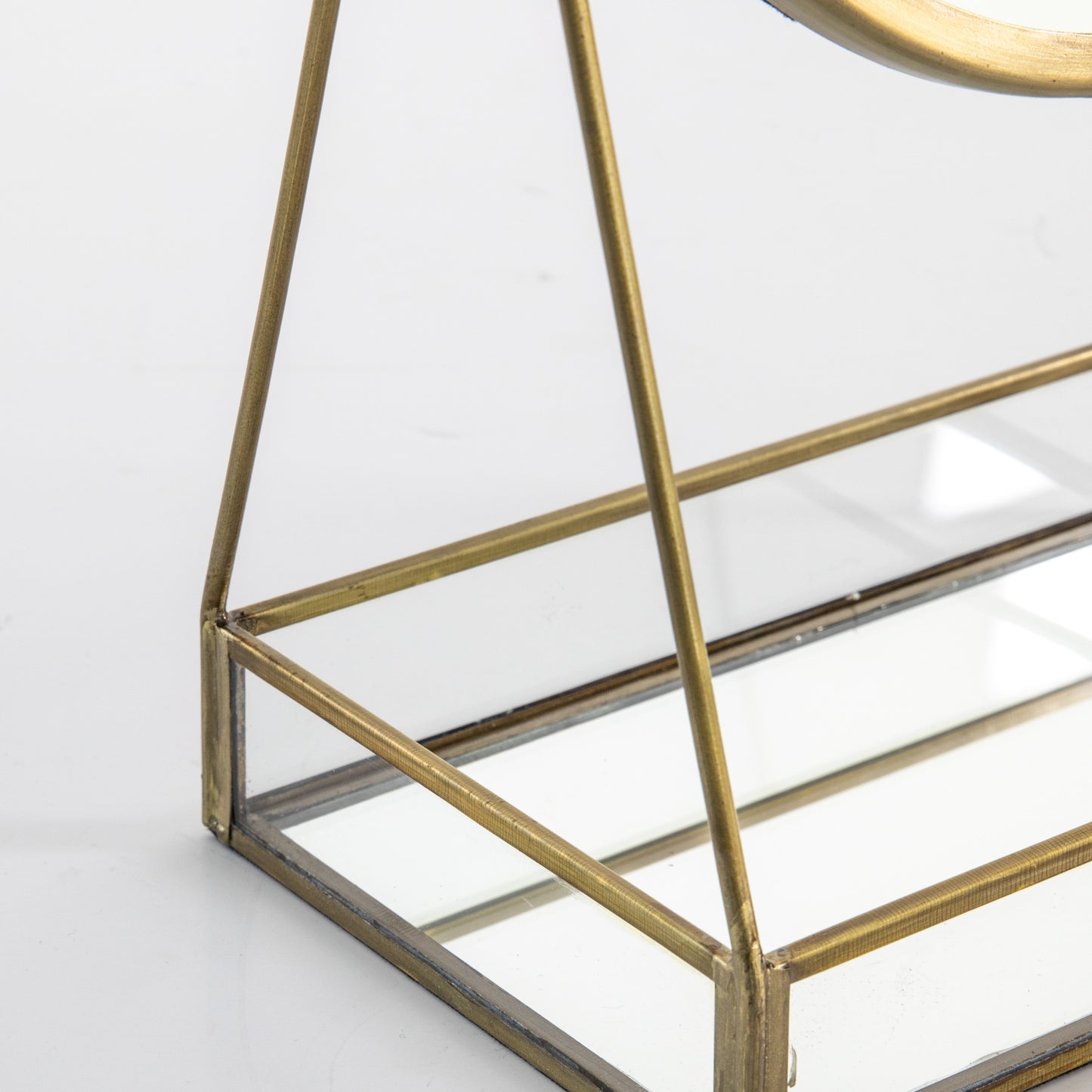 Lara Mirror Antique Brass