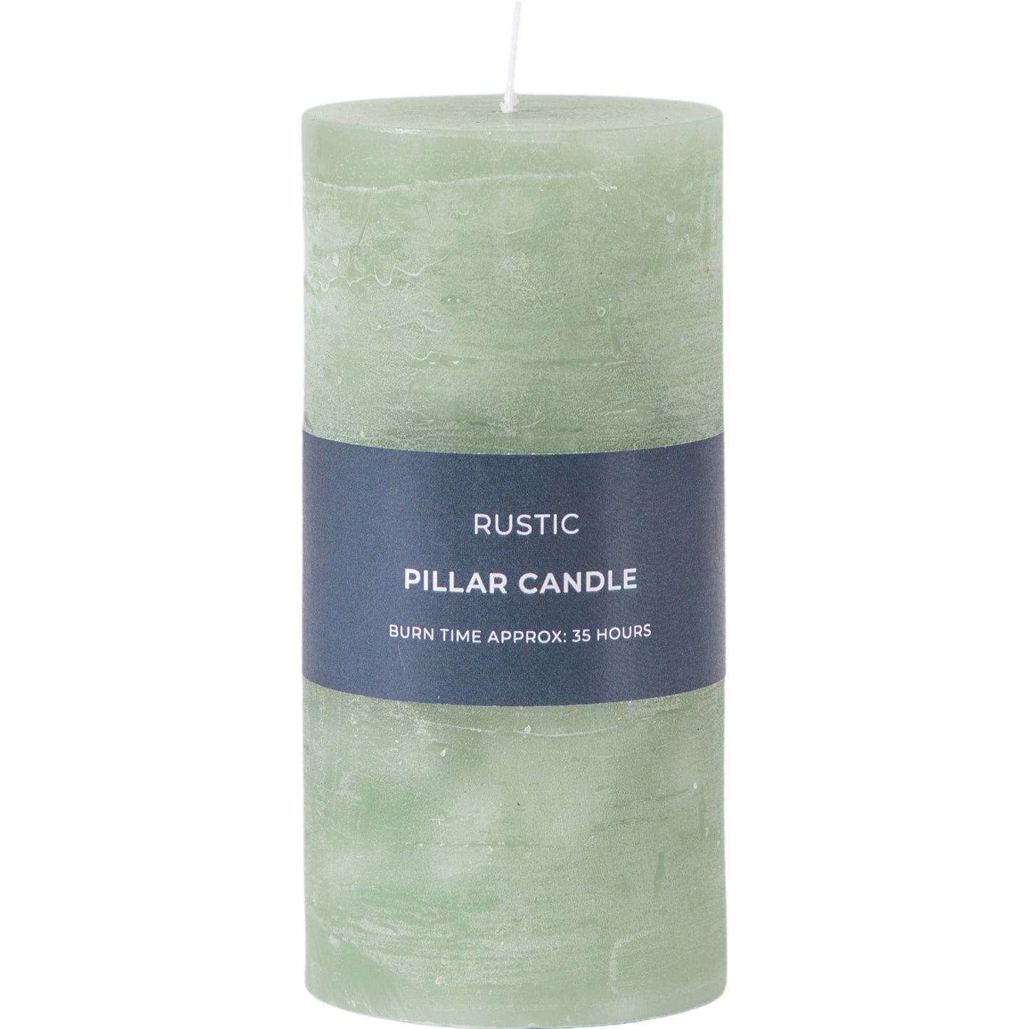 Pillar Candle Rustic Sage (2pk)