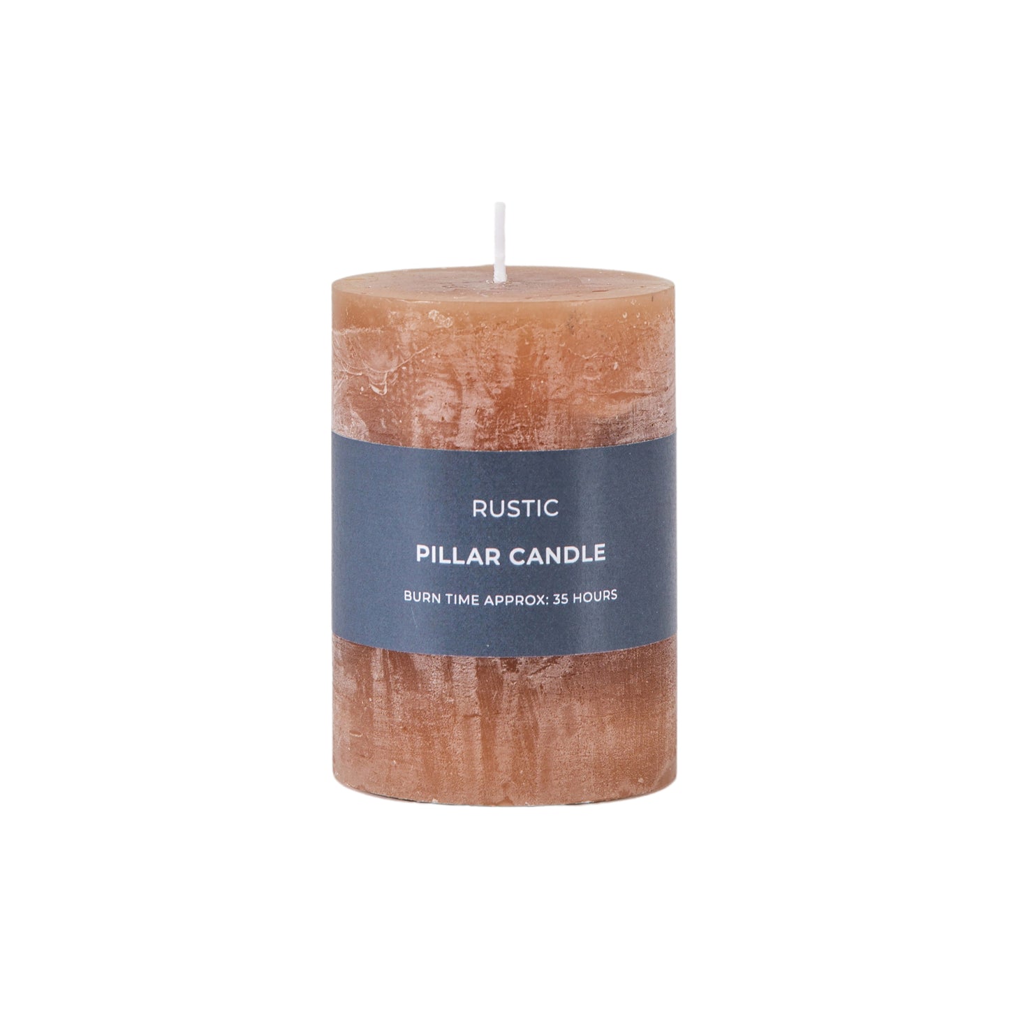 Pillar Candle Rustic Amber (2pk)