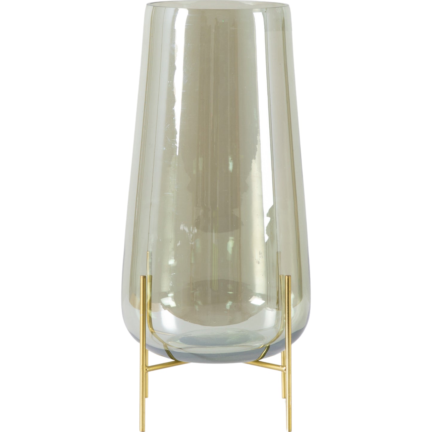 Razzo Vase with Stand Green Lustre