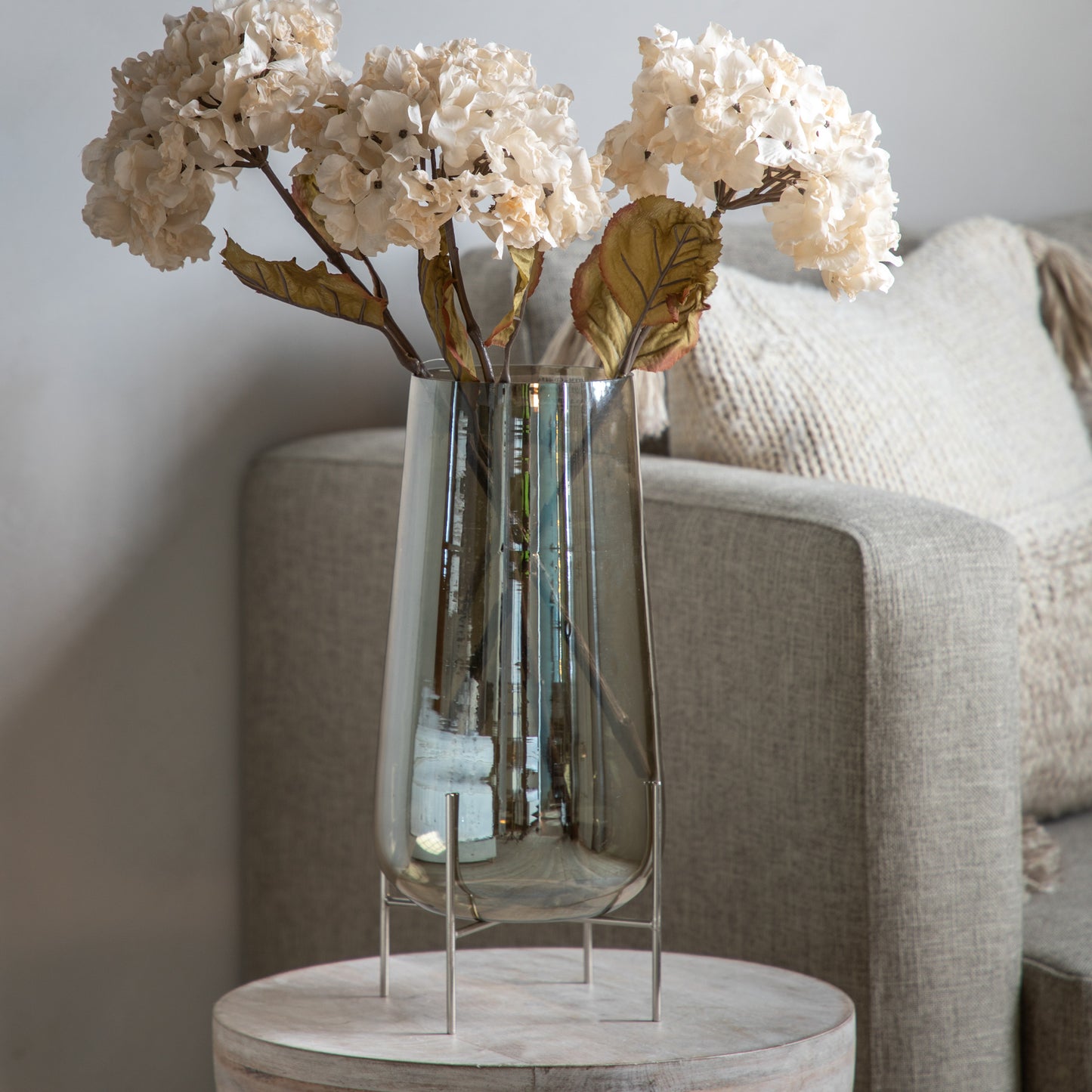 Razzo Vase with Stand Green Lustre