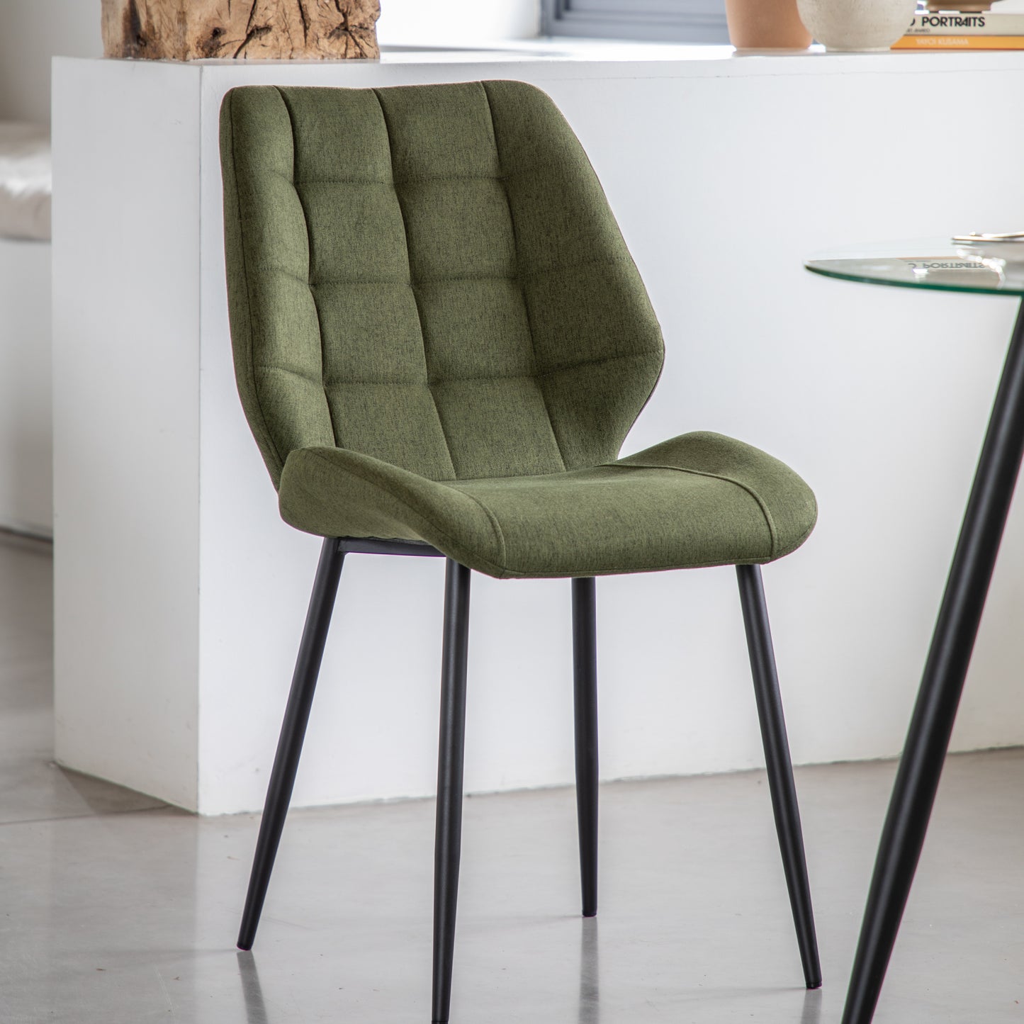 Manford Dining Chair Bottle Green (2pk)