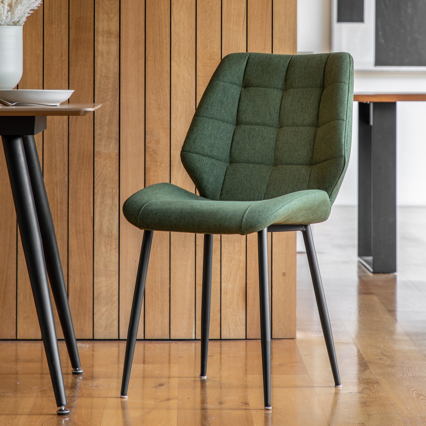 Manford Dining Chair Bottle Green (2pk)