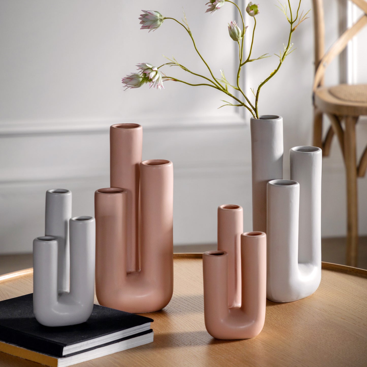 Oldfield Vase x3 Small Pebble