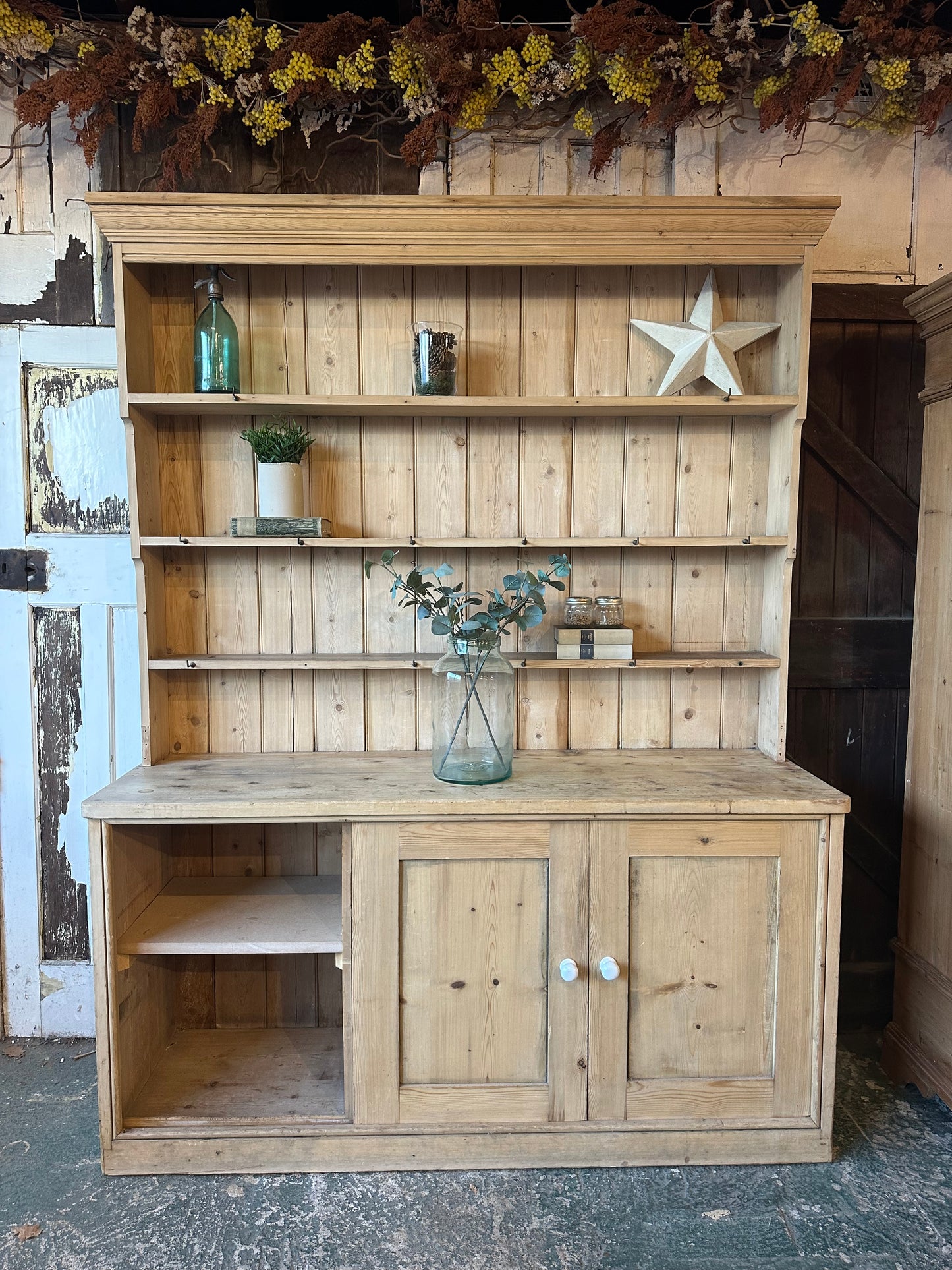 Rustic vintage dresser