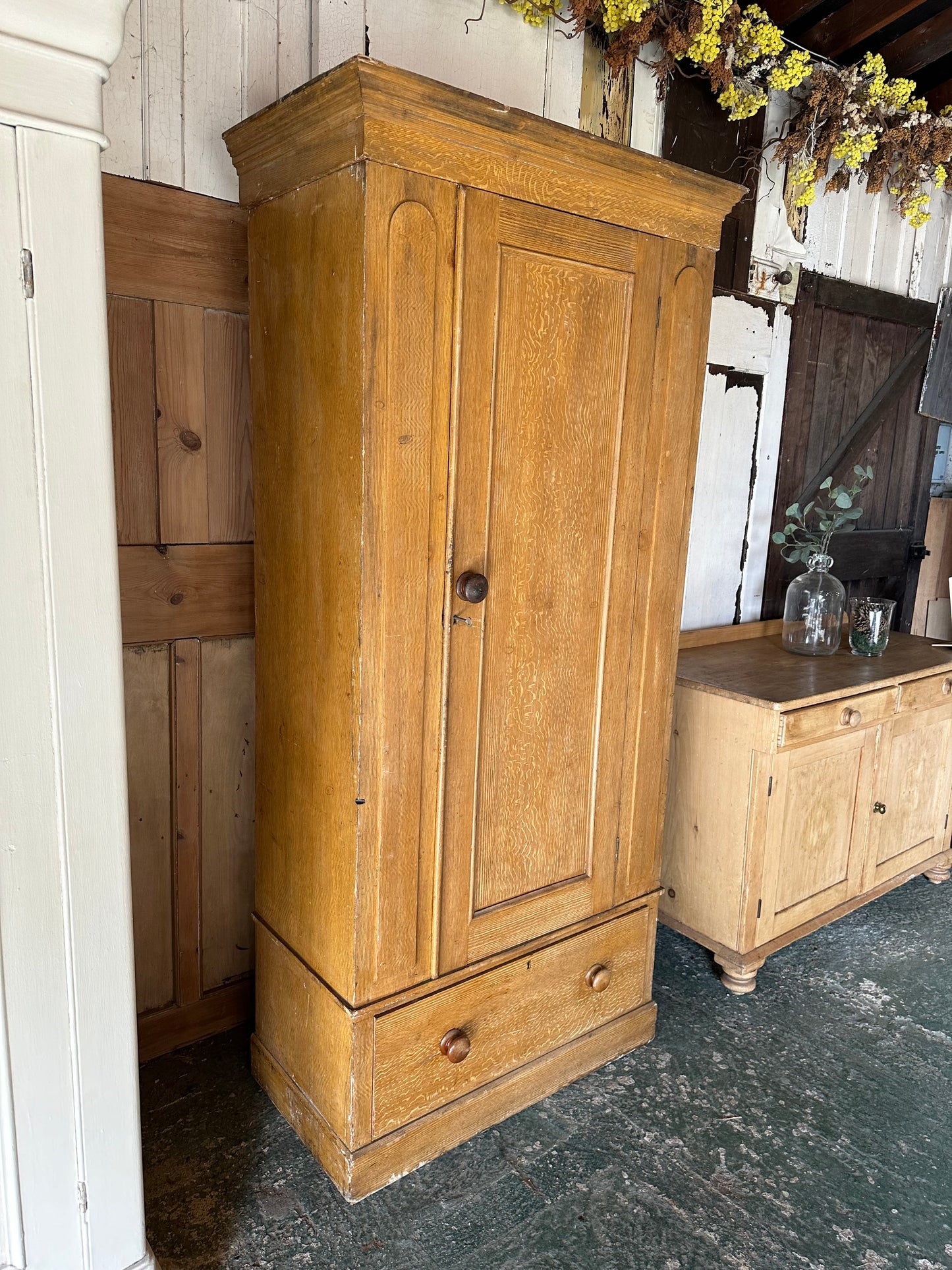 Rustic vintage wardrobe