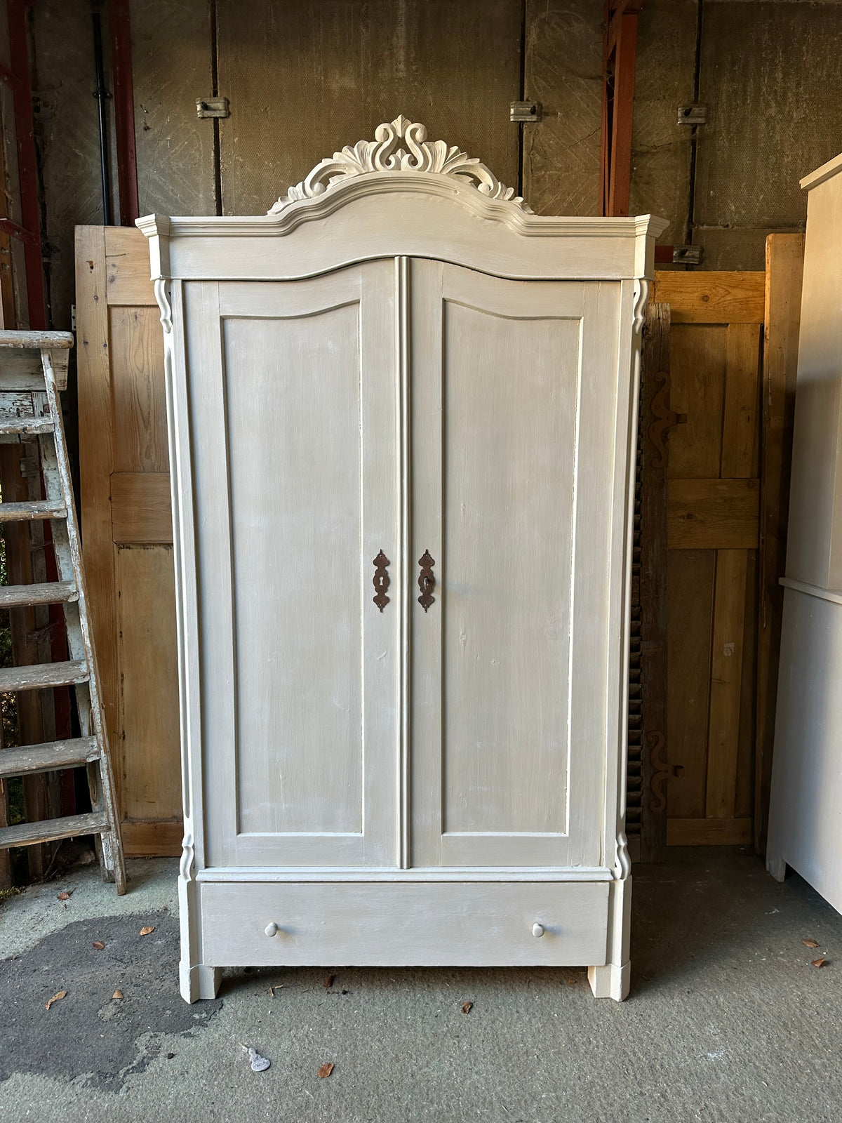 Rustic vintage wardrobe