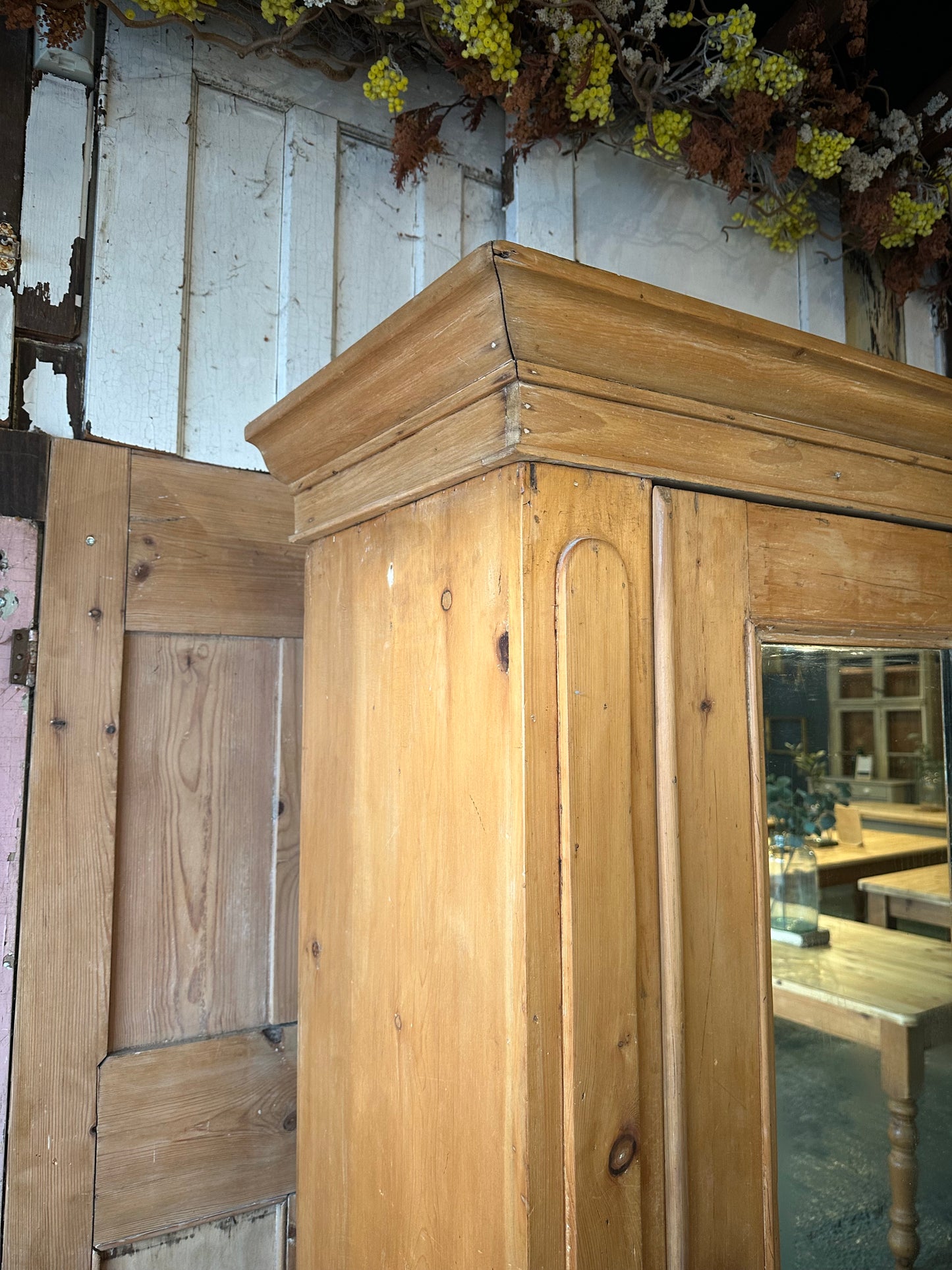 Rustic vintage wardrobe