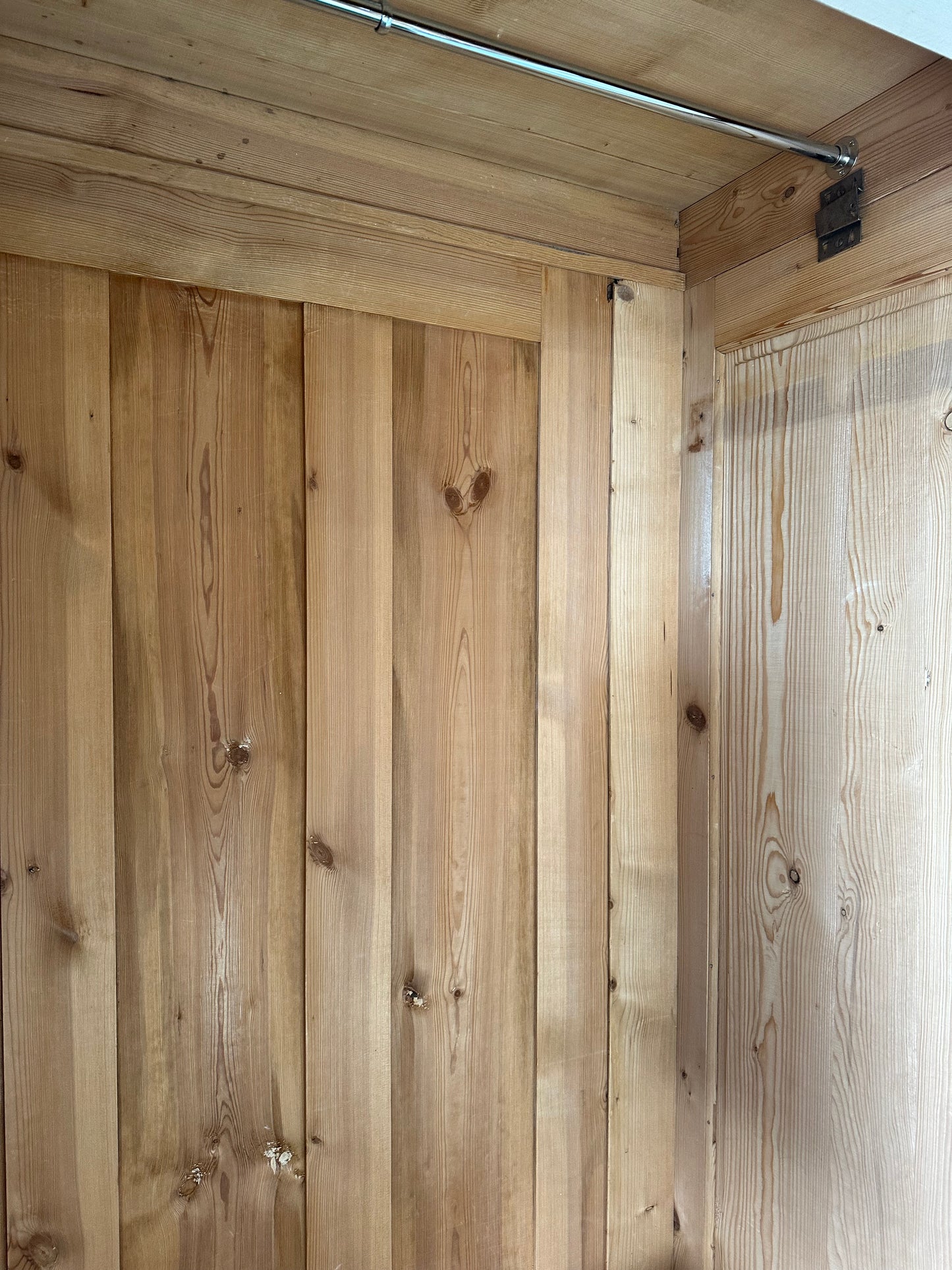 Rustic vintage triple knock down wardrobe
