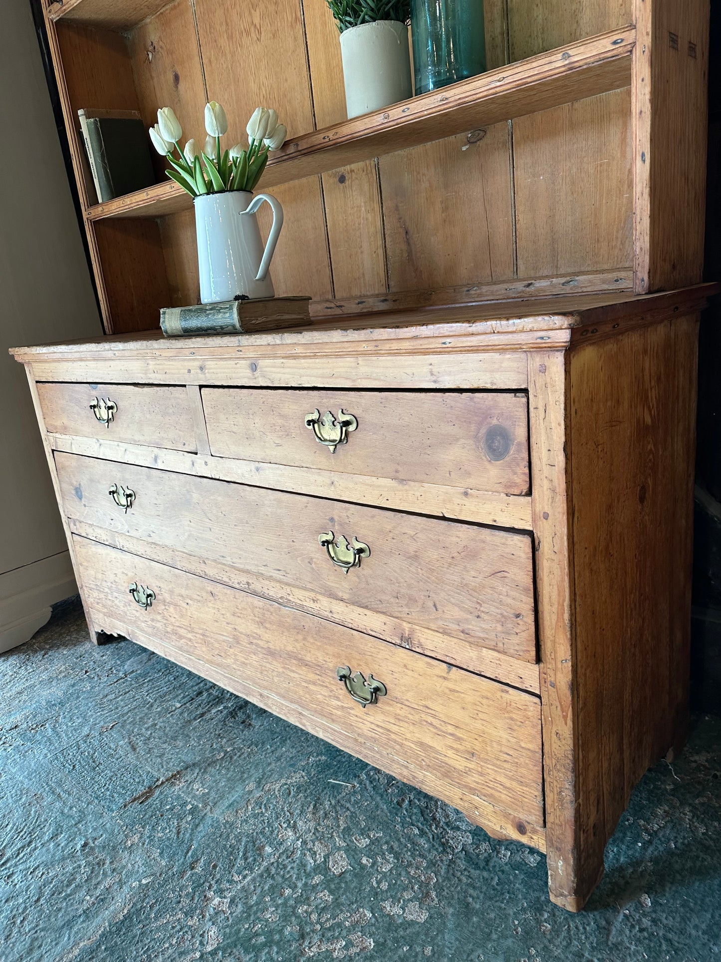 Rustic vintage dresser