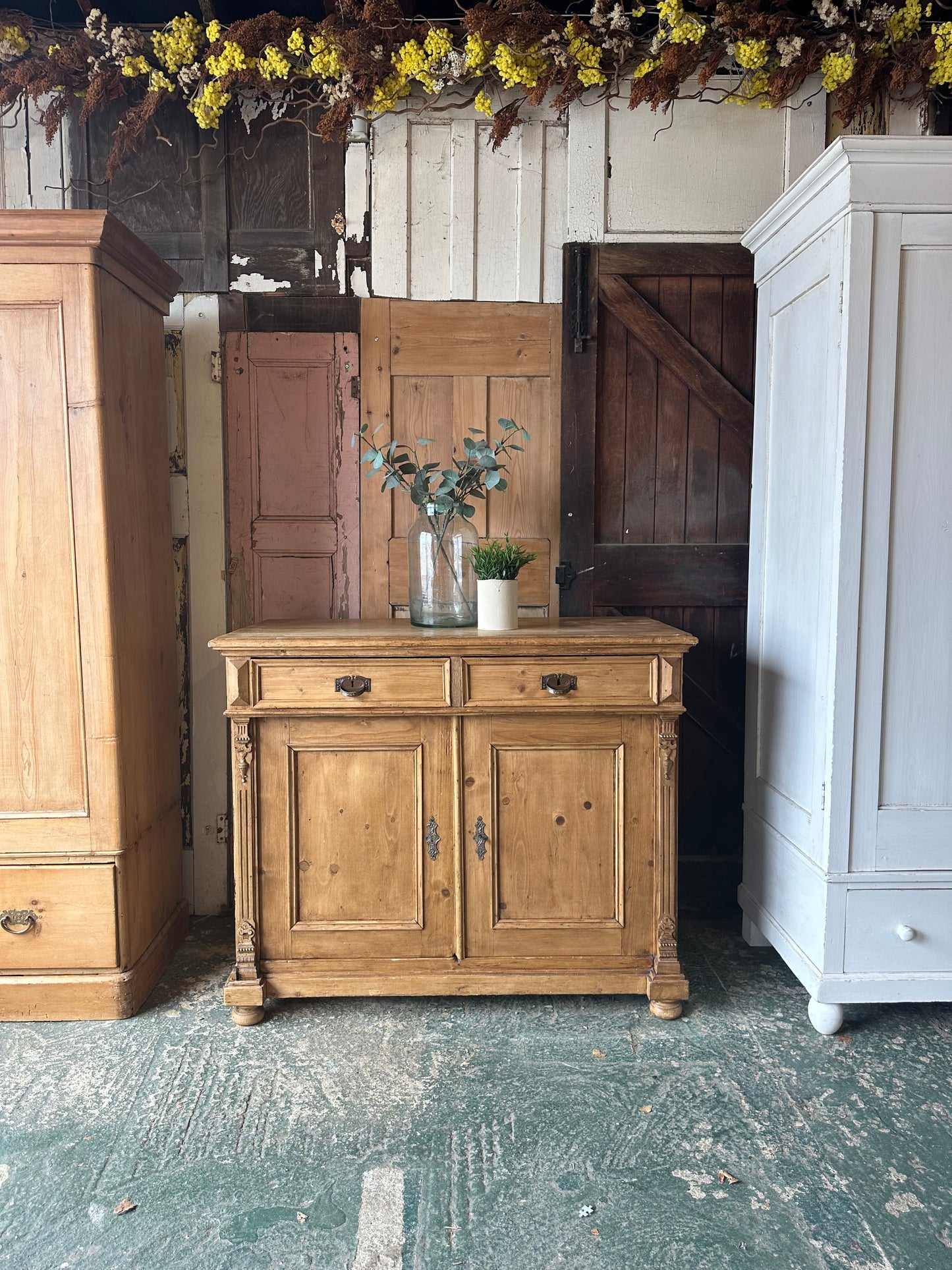 Rustic vintage sideboard