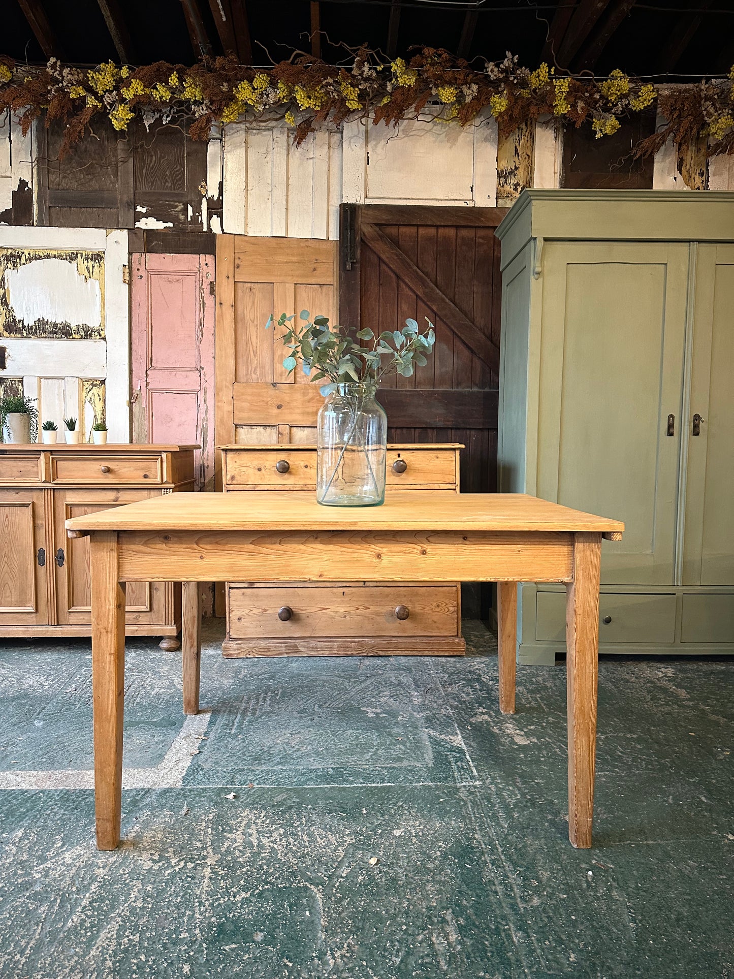Rustic farmhouse table 4 seater