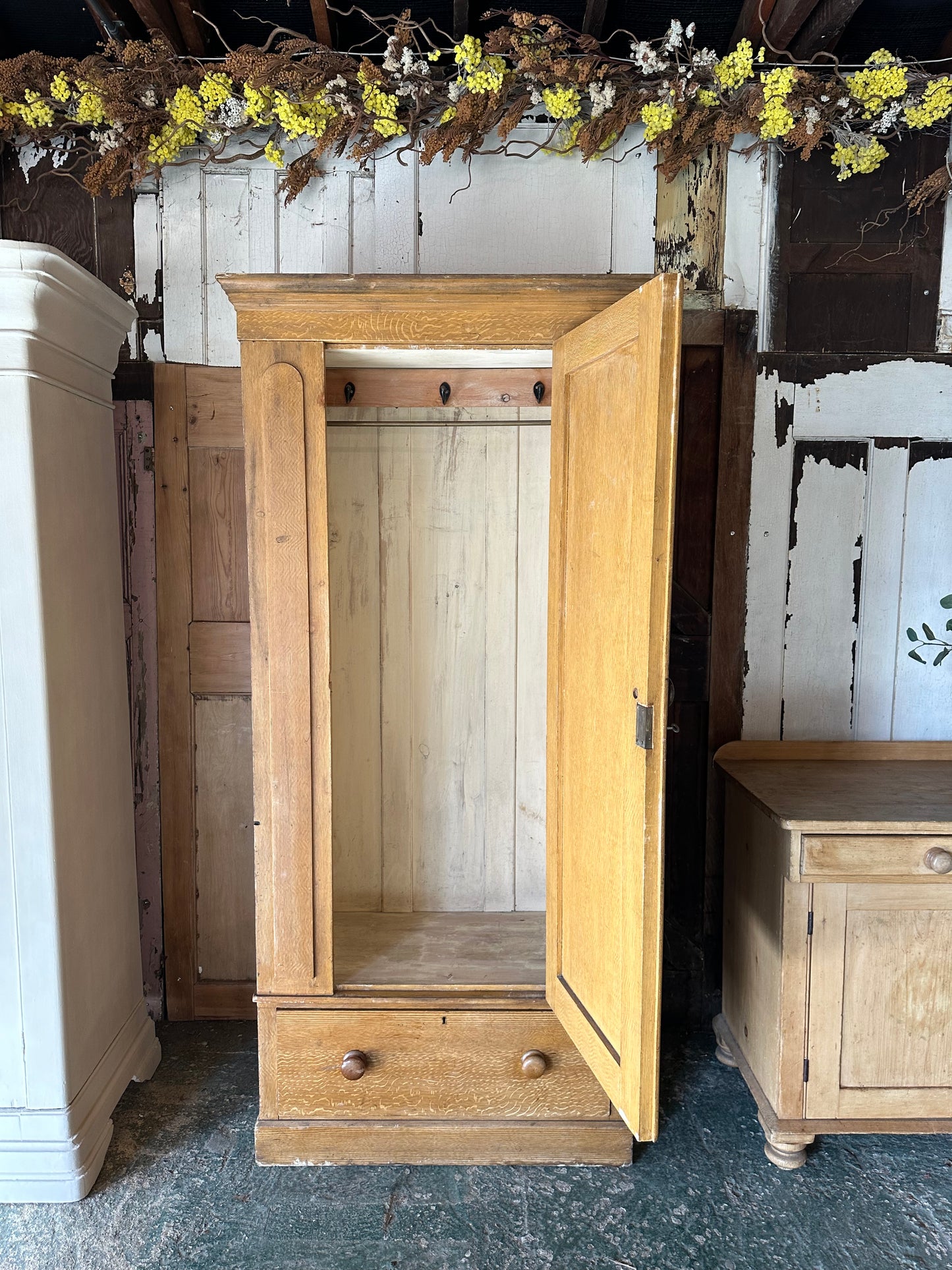 Rustic vintage wardrobe
