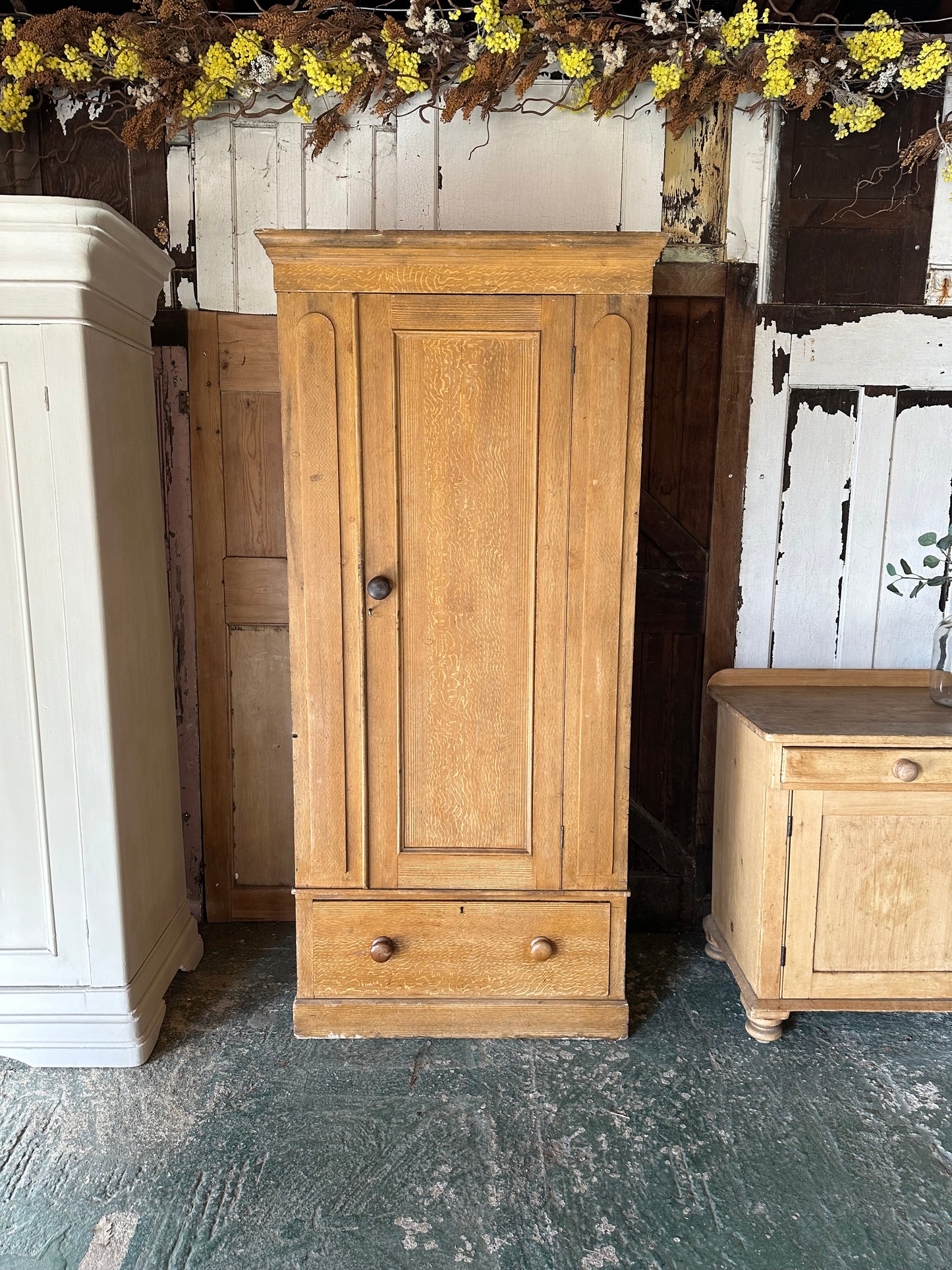 Rustic vintage wardrobe