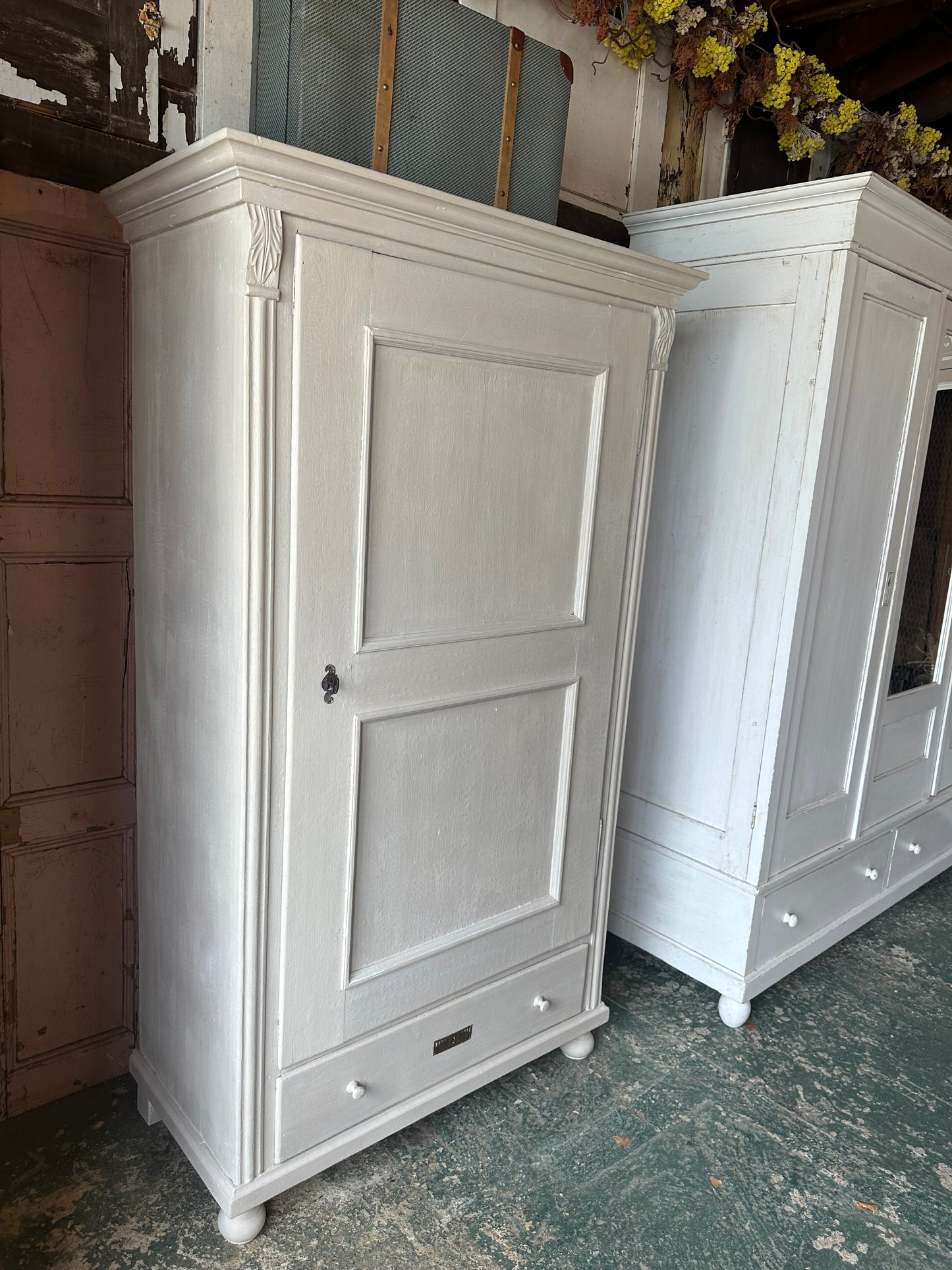 Rustic vintage wardrobe / cupboard