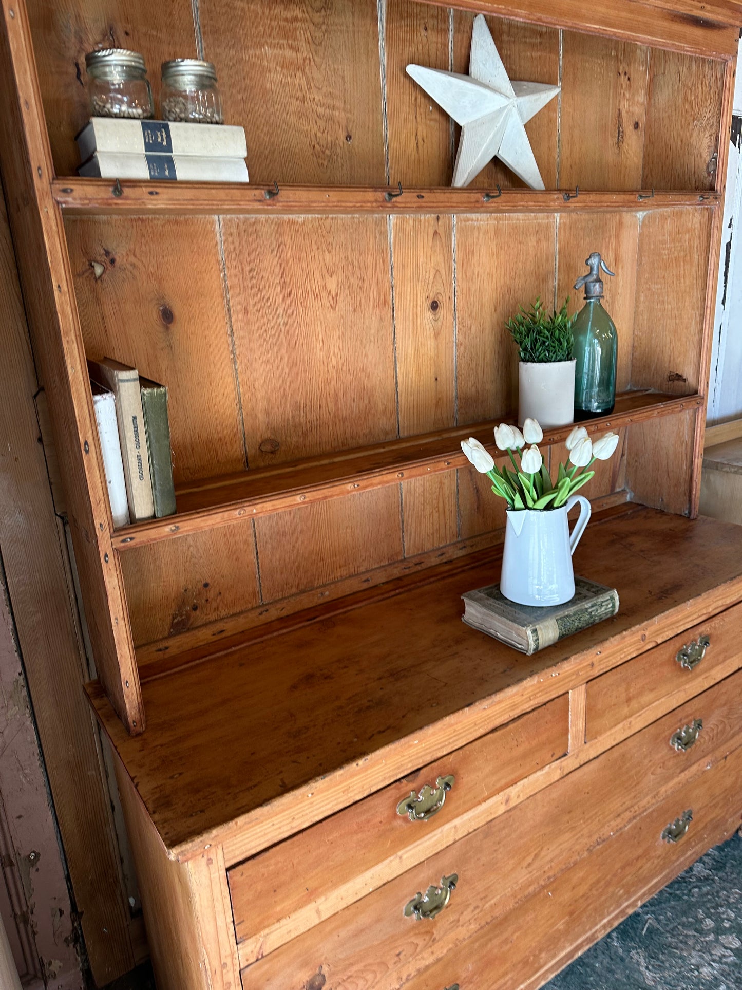Rustic vintage dresser