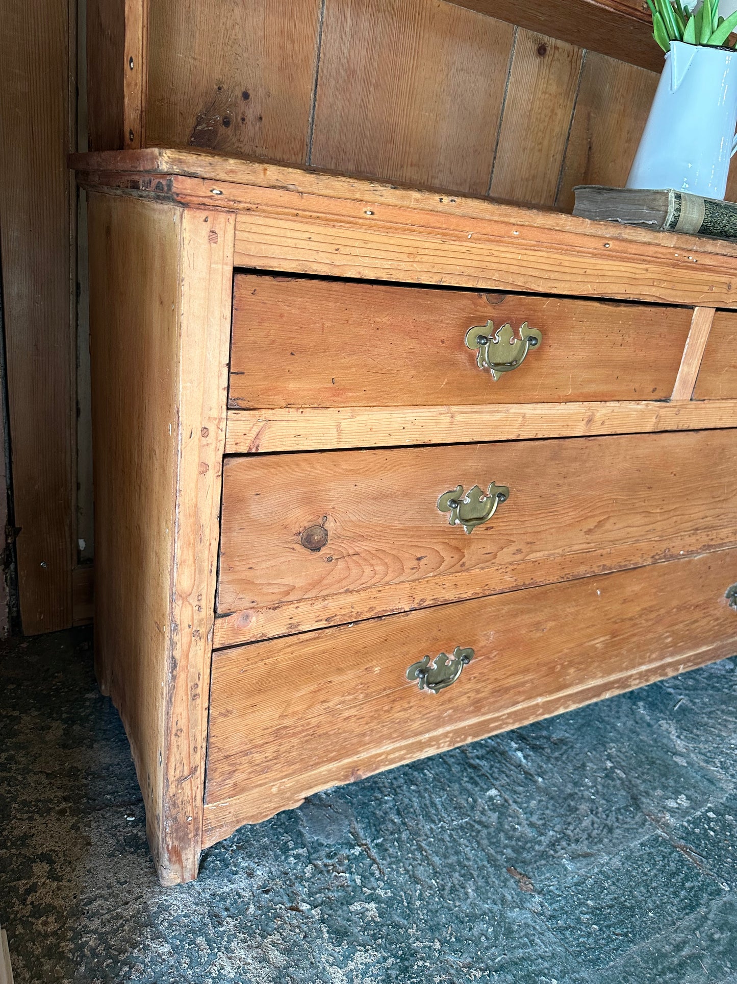 Rustic vintage dresser