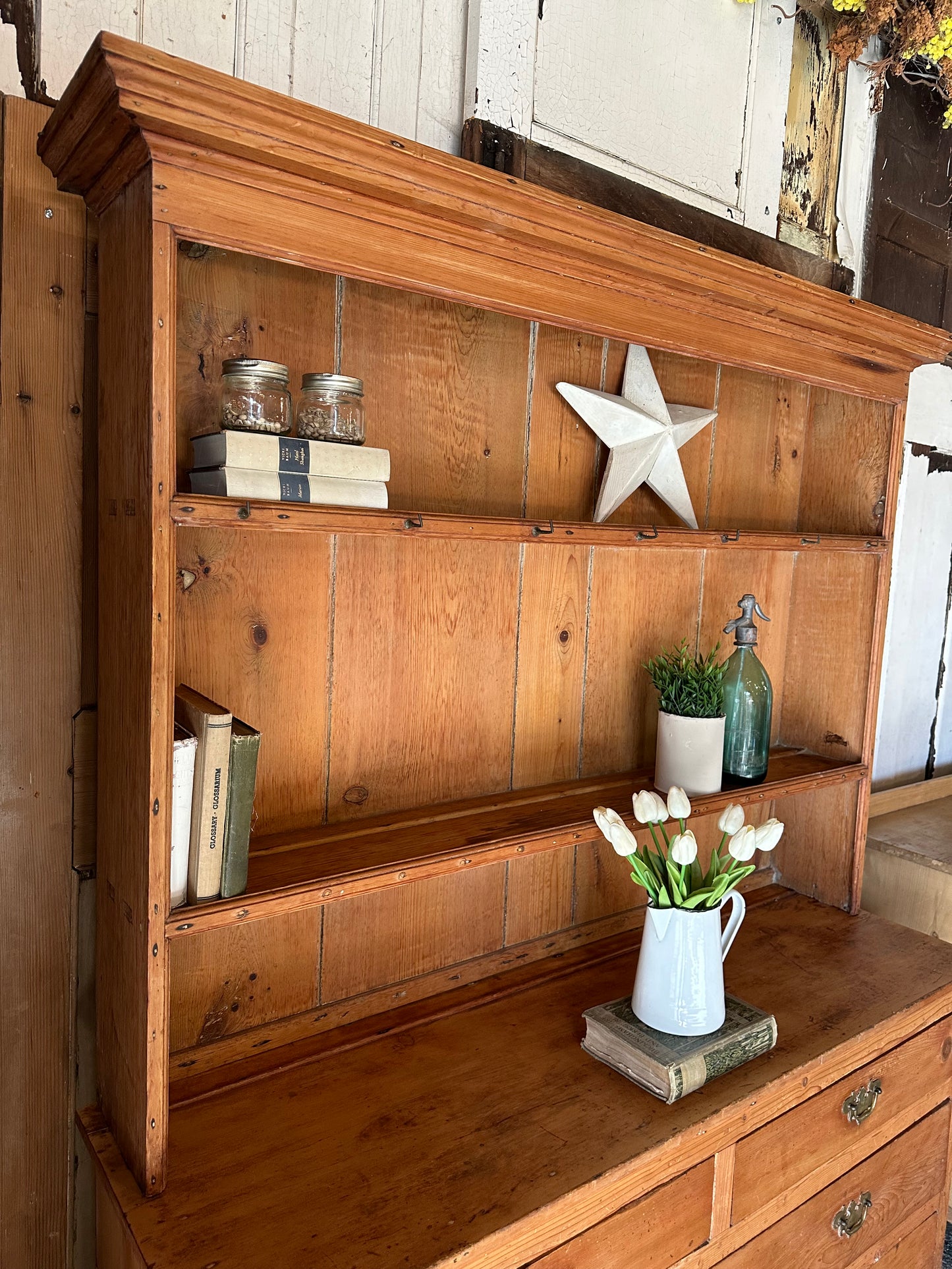 Rustic vintage dresser
