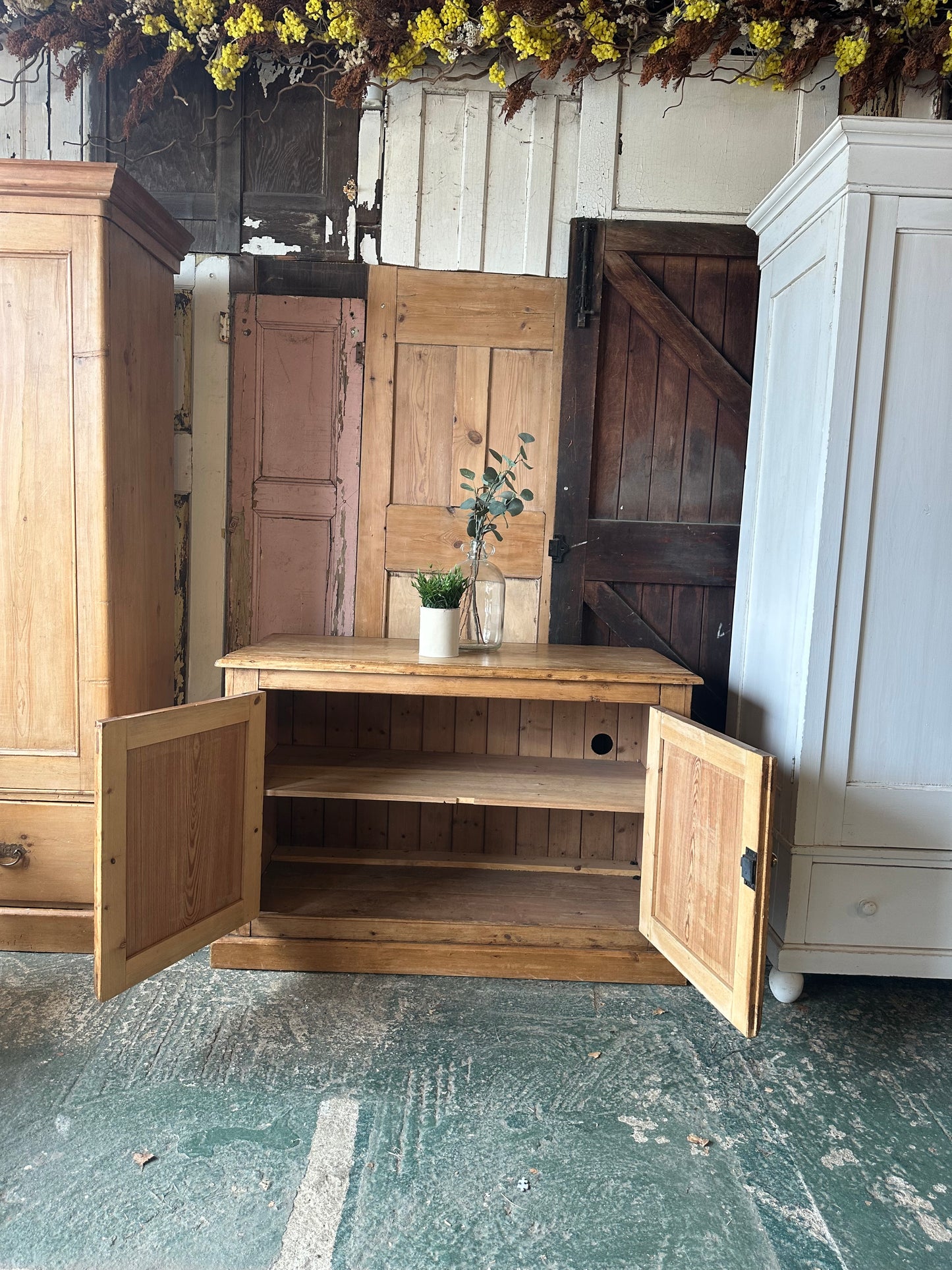 Rustic vintage sideboard