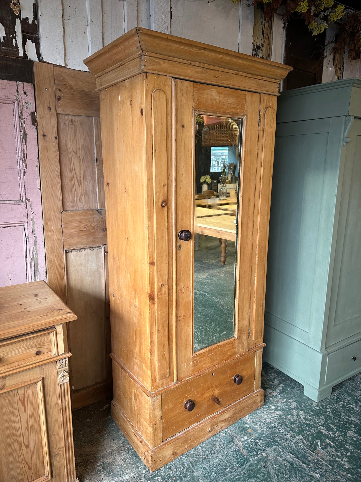 Rustic vintage wardrobe