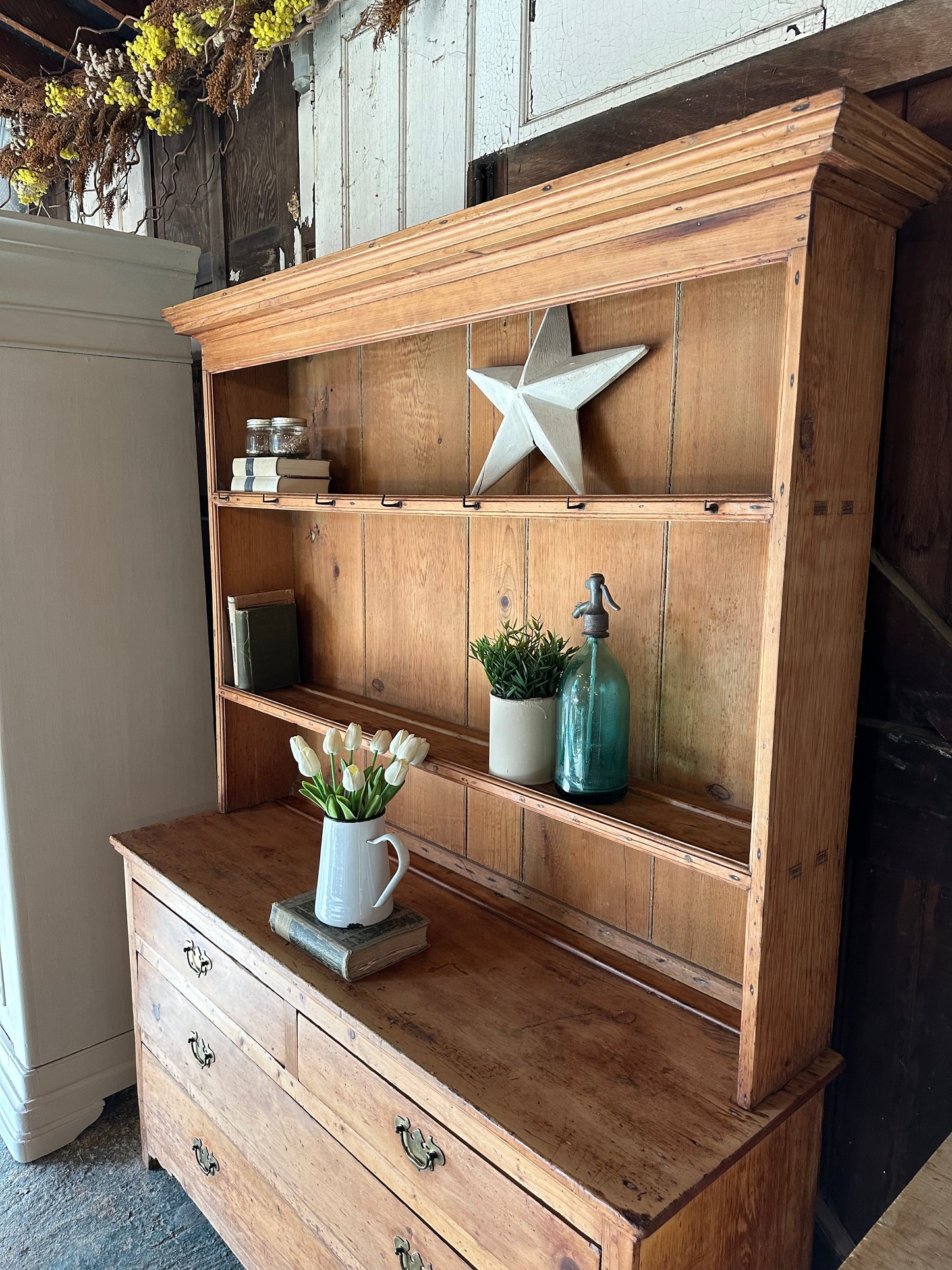 Rustic vintage dresser