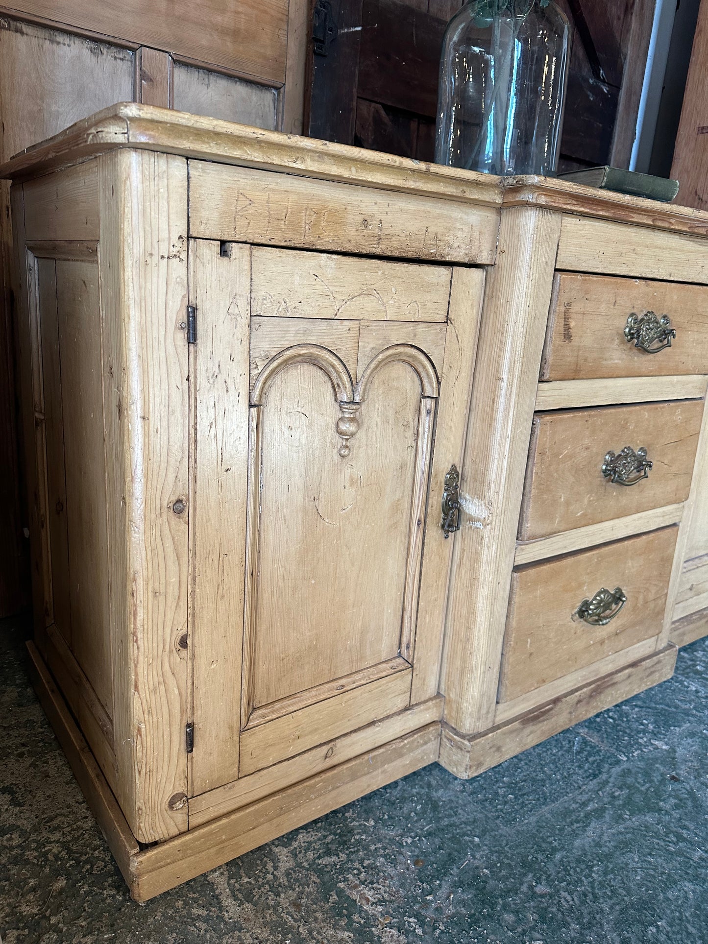 Rustic vintage sideboard