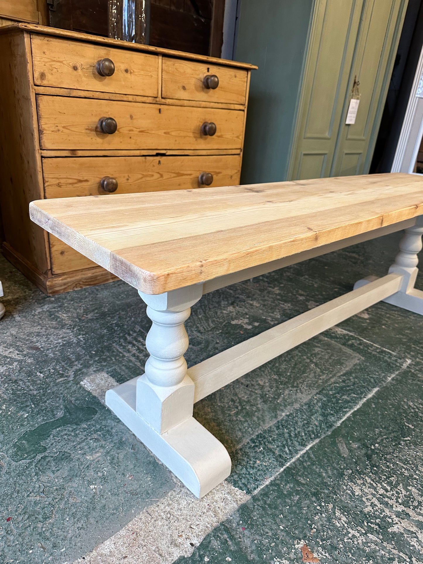Rustic bench seat (1 of a pair)