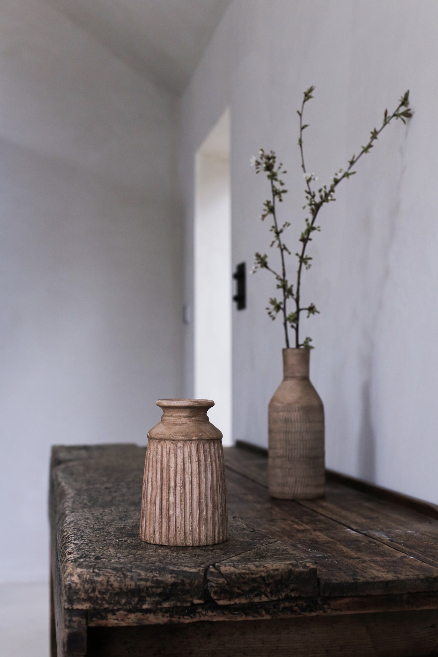 Rena Terracotta Vase - Antique