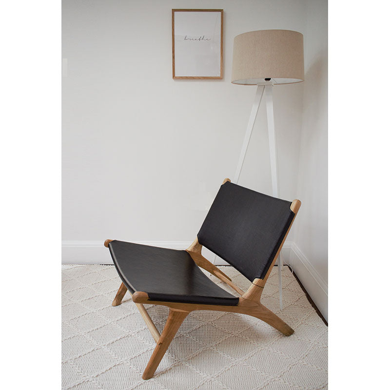 Roxy Leather Chair - Black
