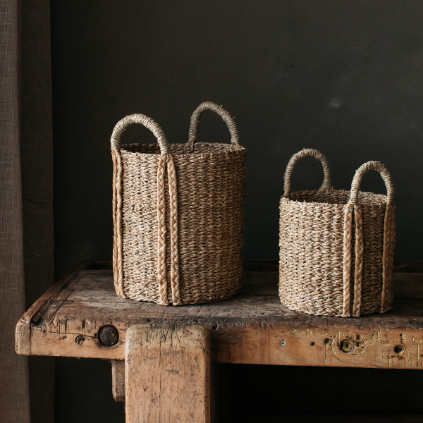 Tilaa Set of 2 Seagrass Storage Baskets